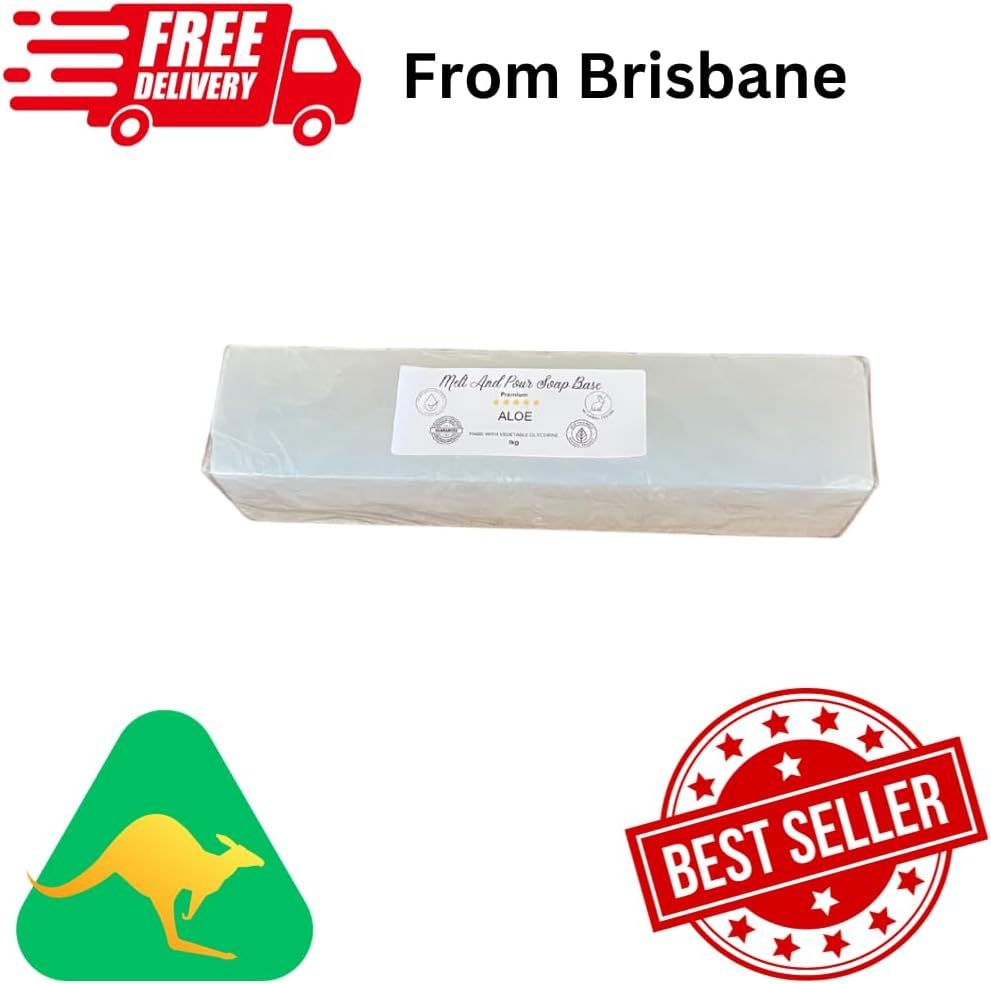 Australian Aloe Glycerin Soap Base SLS/SLES Free | Melt and Pour | Handmade Soap Making Raw Material (5 Kg Aloe Melt and Pour) image number 2