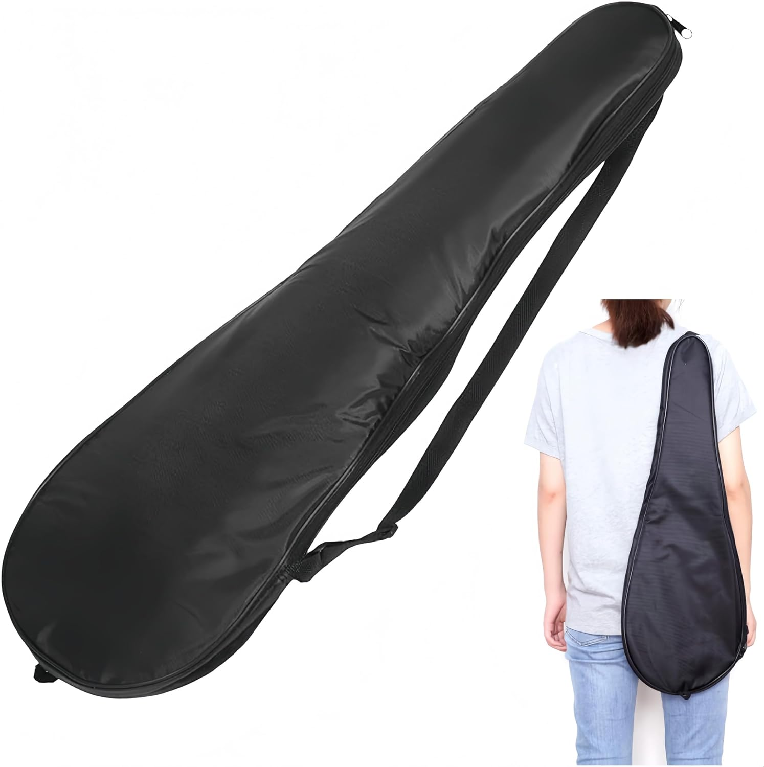 Jindizi Single Shoulder Badminton Racket Bag Portable Accessory Pouch for Outdoor Sports Lightweight Reusable Storage for Badminton Gear and Easy Carrying image number 3