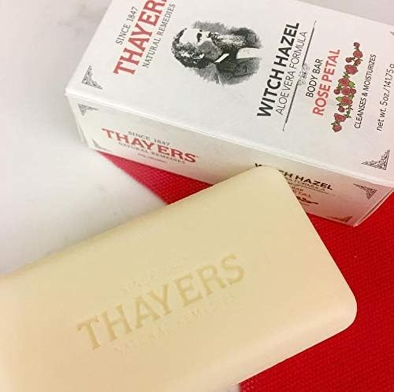 Thayers - Body Bar Soap with Witch Hazel and Aloe Vera Rose Petal - 5 Oz.