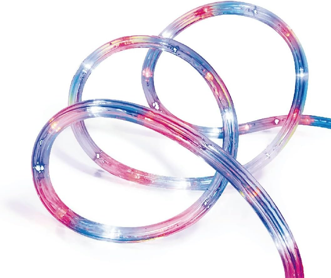 Solar Powered 10M LED Rope Light - 4 Colour Options - Blue