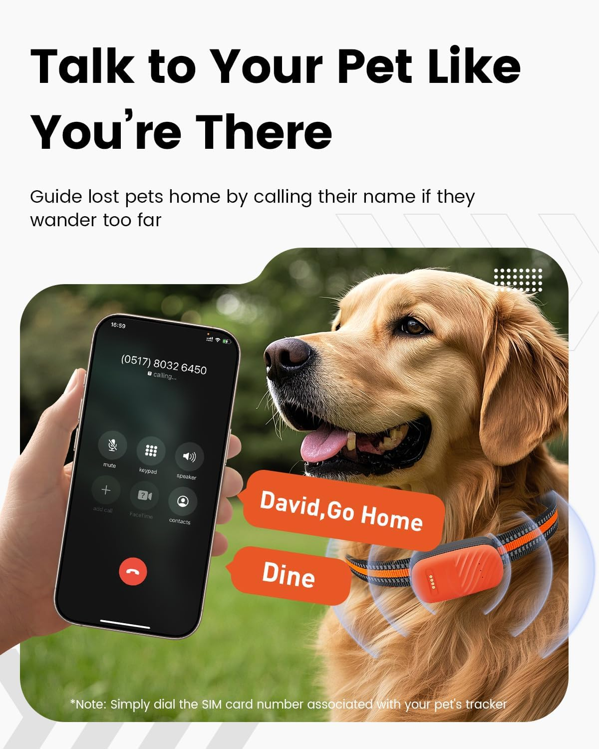 Remac Ahome GPS Tracker for Dogs - Pet Tracker with Real-Time Gps+Bds+Agps+Wifi+Lbs Tracking, Smart Monitoring Dog Collar with Power-Saving Mode and Safe Zone Alerts, Orange image number 2