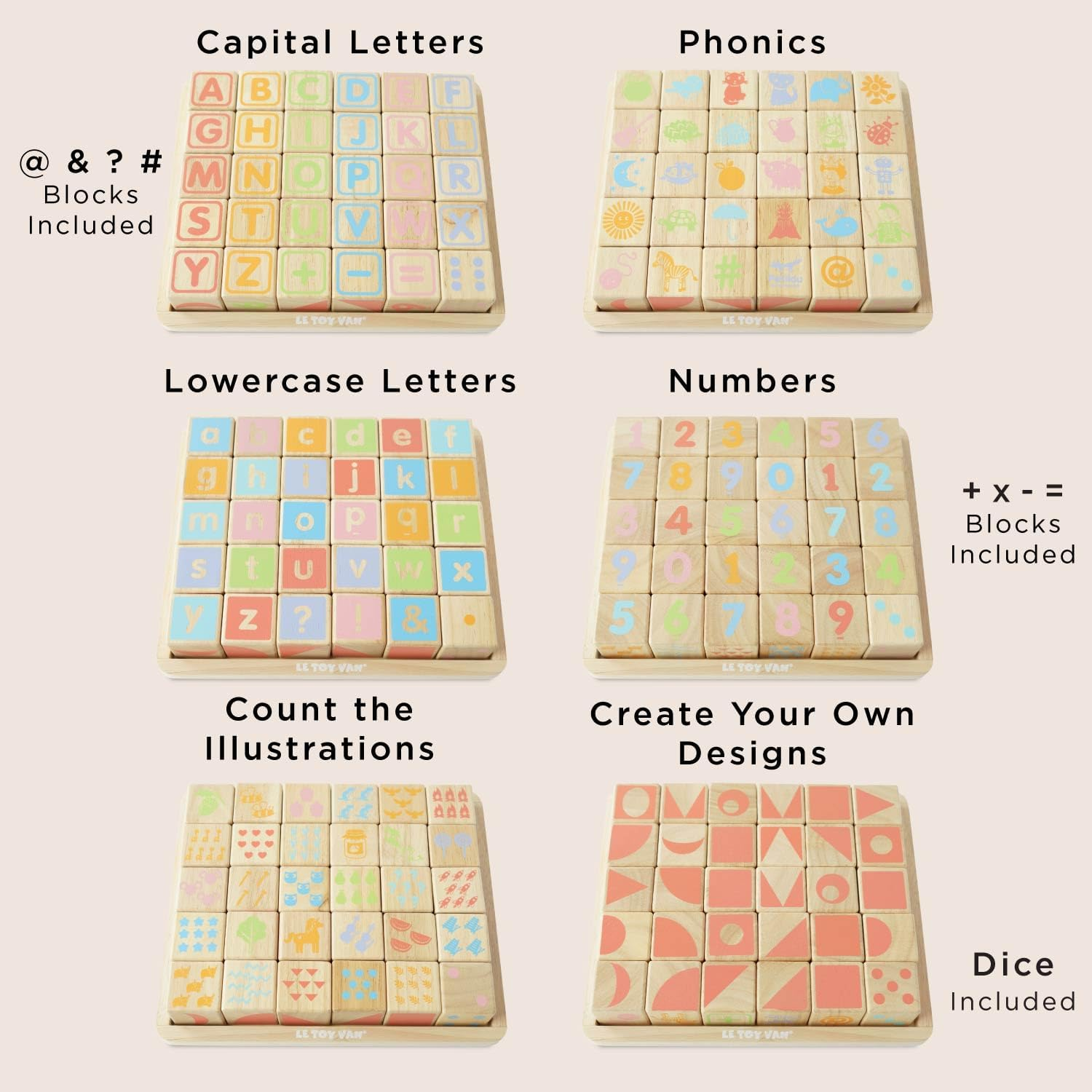 Le Toy Van: Petilou - ABC Wooden Blocks image number 5