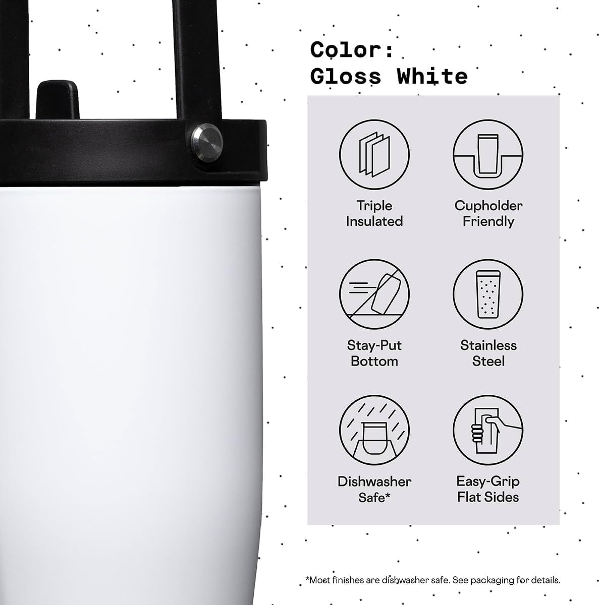 Corkcicle Go Cup XL - 887Ml Gloss White image number 6