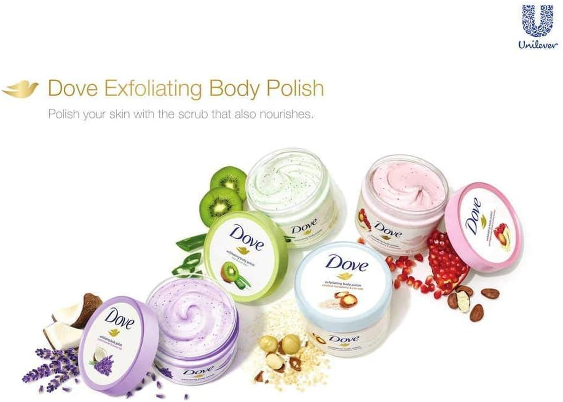 Dove Exfoliating Body Polish Crushed Lavender & Coconut Milk, 10.5 Oz (Pack of 2) image number 4