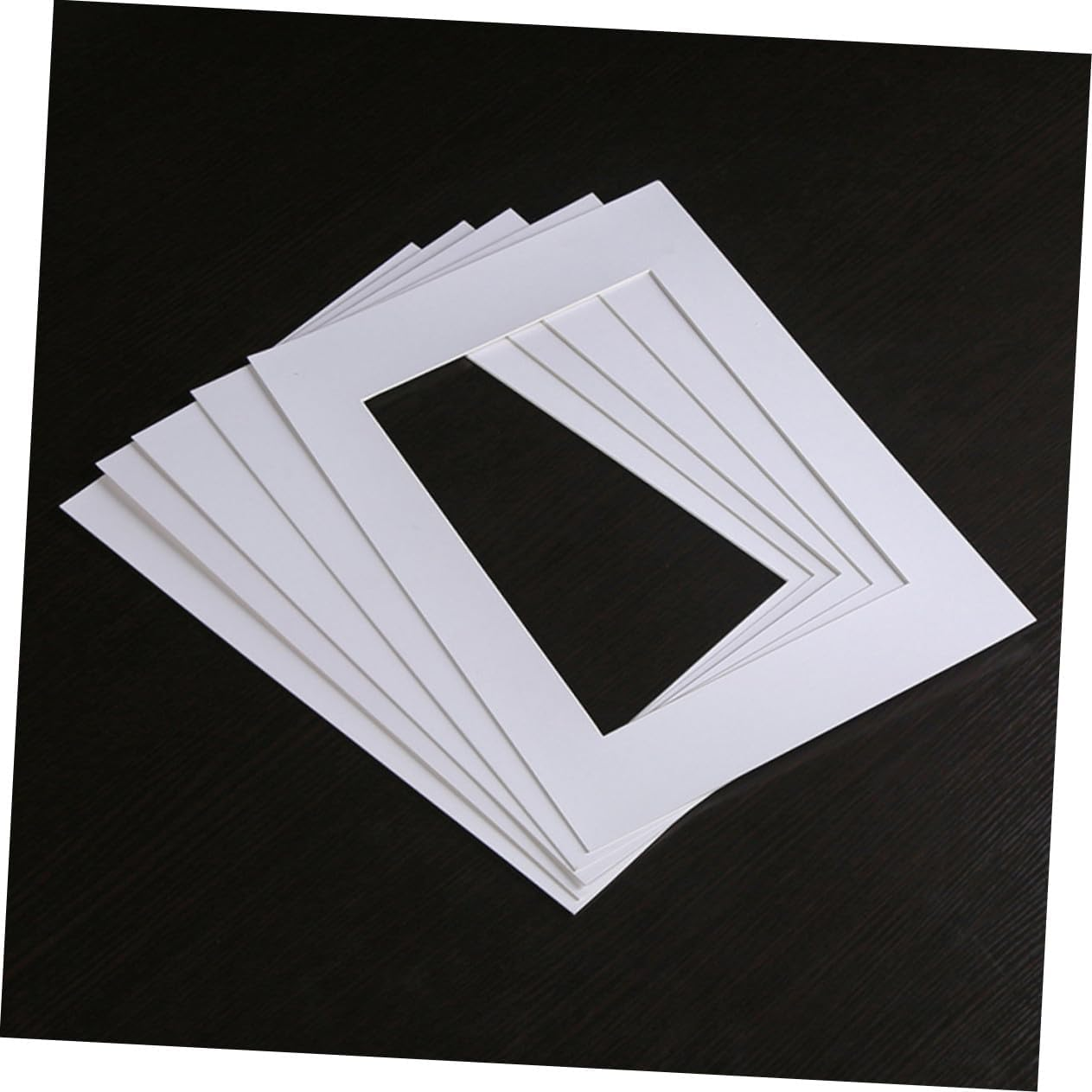 NUOBESTY White Picture Mats 25Pcs 10 White Picture Frames White Core Picture Mats A3 Customized Paper Jam Photo Matting Mats image number 5