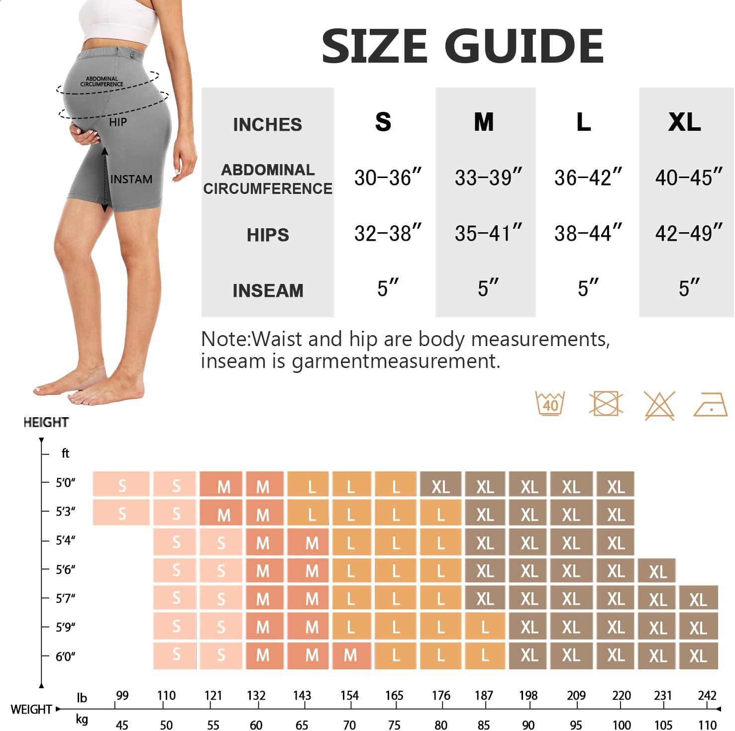 Hi Clasmix Maternity Shorts over Belly Active Workout Summer Yoga Athletic Pregnancy Adjustable Belt Biker Shorts Pants(3 Pack Black+Grey+Navy,X-Large) image number 1