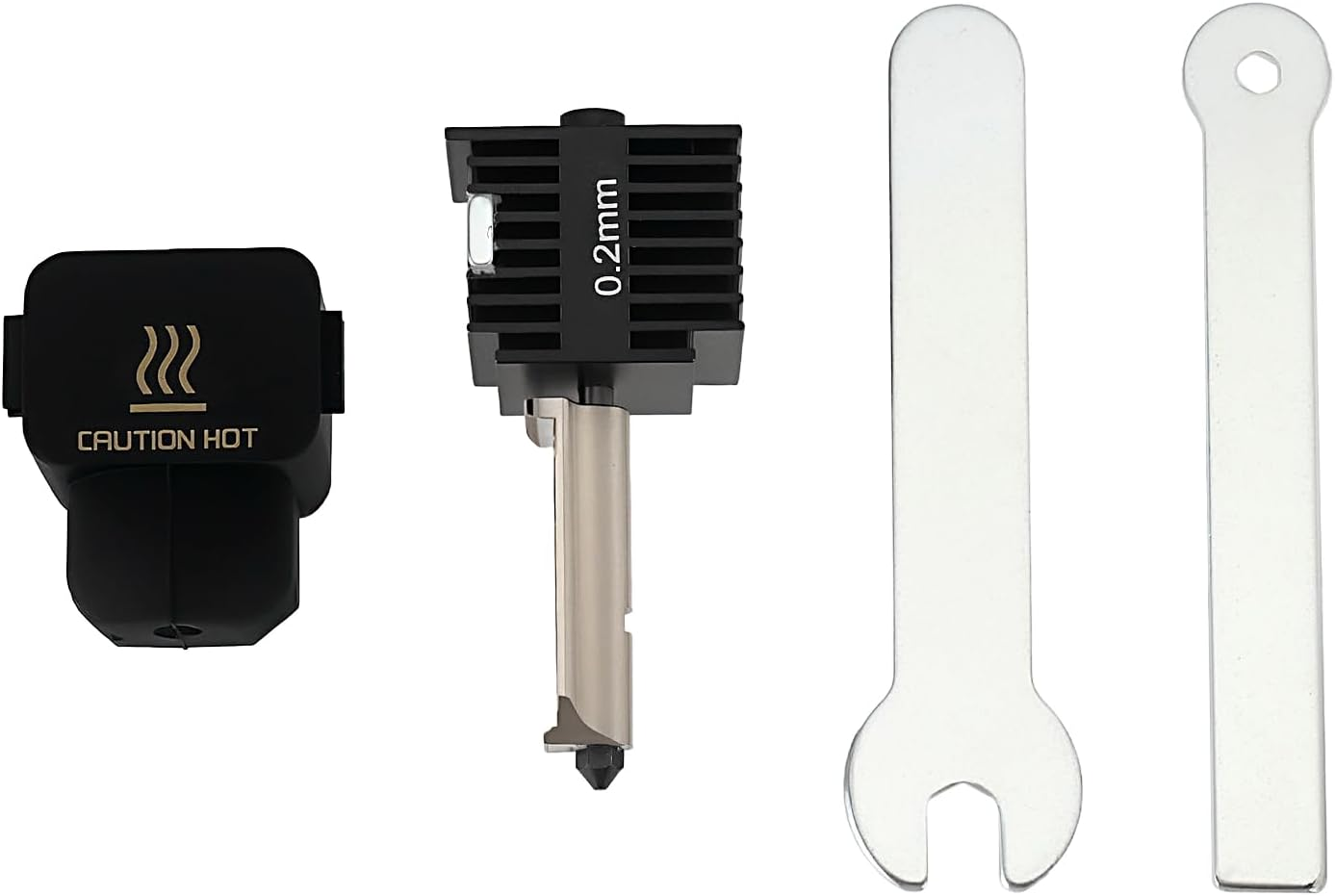 LT Easiyl 1Set 0.2 Mm High Temp Hotend with Hardened Steel Nozzle Wrenches Silicone Sock Compatible with Bambu Lab A1 Compatible with Bambu Lab A1 Mini 3D Printer Accessory image number 5