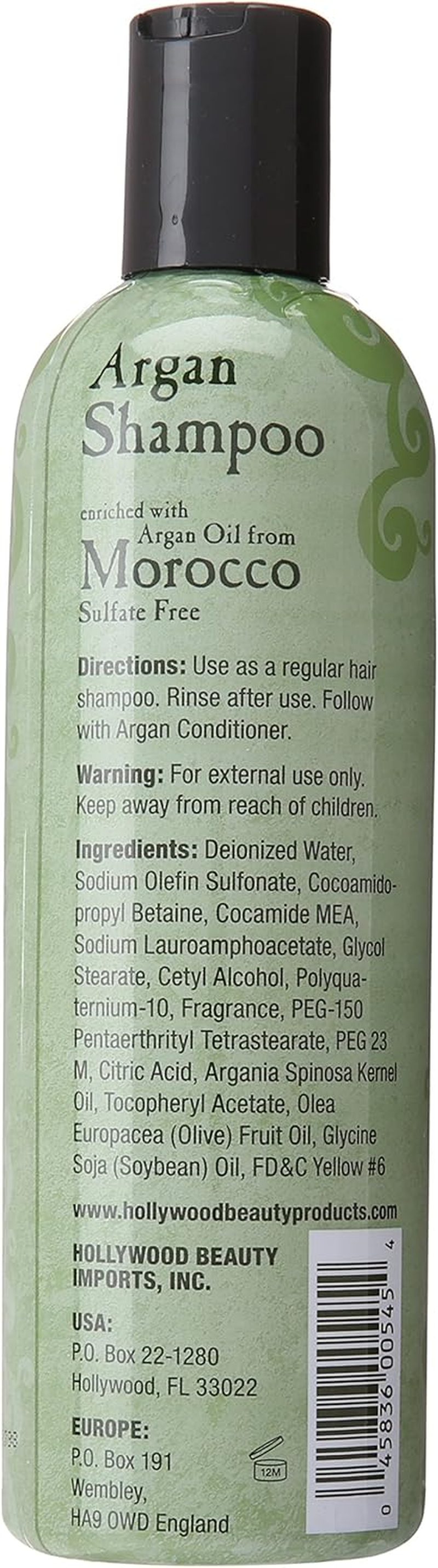 Hollywood Argan Shampoo, 12 Ounce