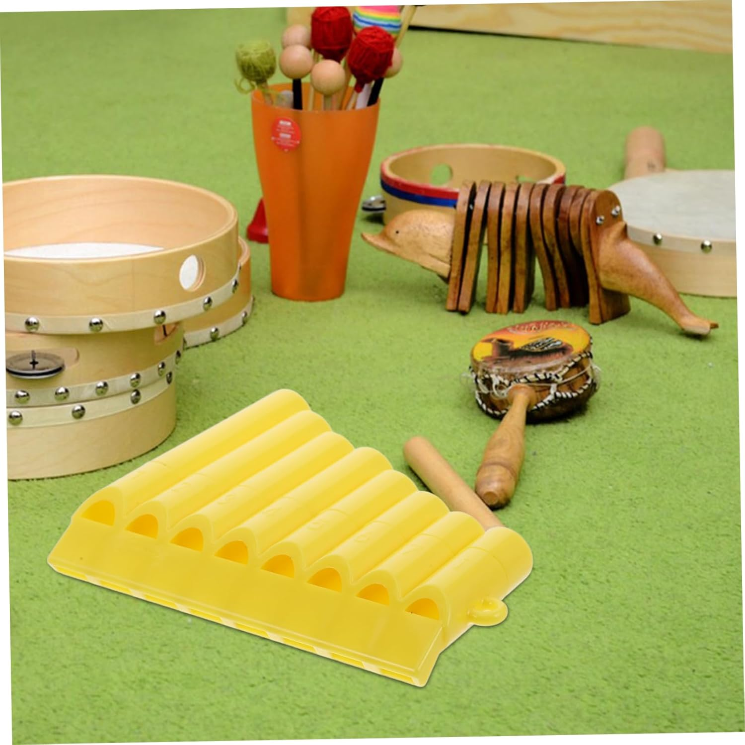 Vaguelly 8 Hole Soprano Recorder Flute for Boys and Girls Toddler Musical Instruments Bamboo Pan Flute Bongos for Beginners image number 2