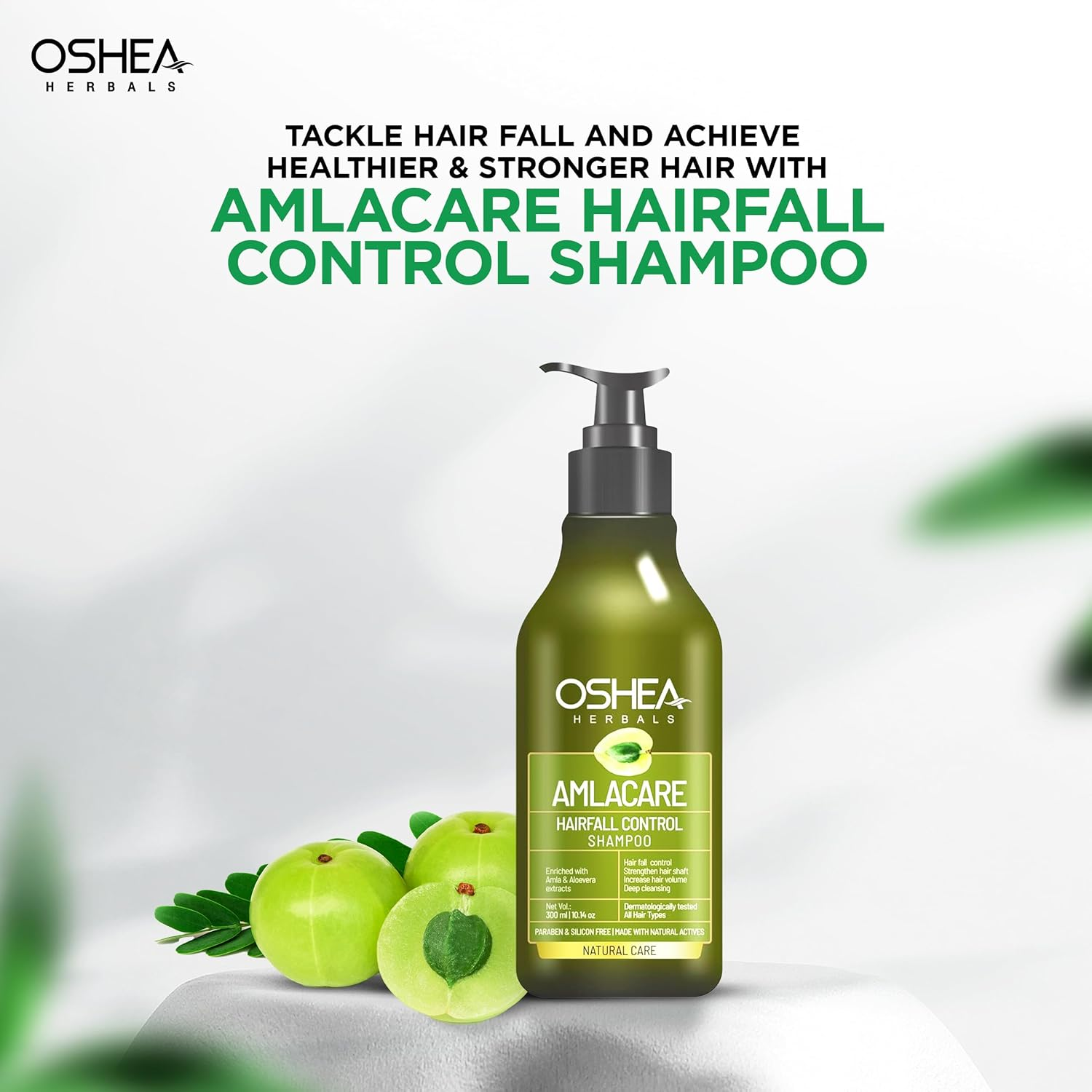 Oshea Herbals Amlacare Hairfall Control Shampoo-300Ml image number 4