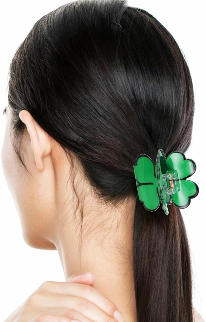 Holibanna Shamrock Hair Clip for Patrick'S Day Unique Design Secure Hold Durable Material Versatile Irish Party Hair Accessories for Women and Girls image number 1