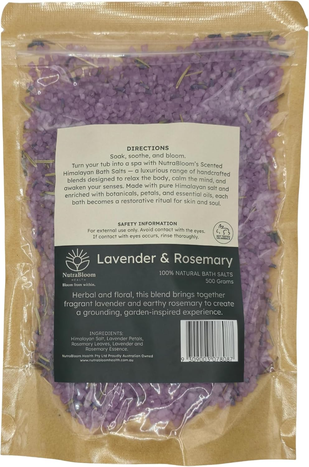 Nutrabloom Botanical Bath Salts (Red Rose) image number 4