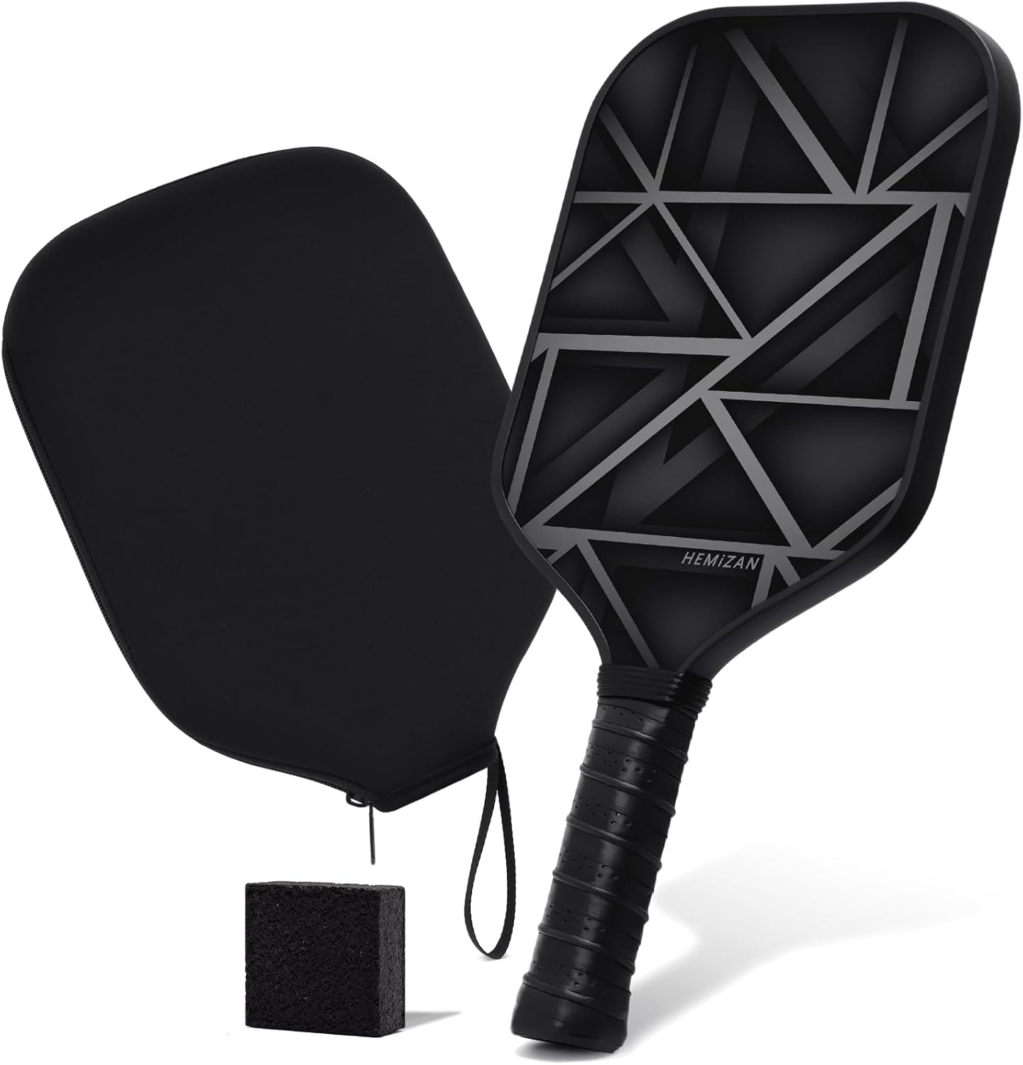 Carbon Fiber Pickleball Paddle - Pickleball Set of Pickle Ball Rackets with Eraser Cleaner and Bat Cover by HEMIZAN image number 5