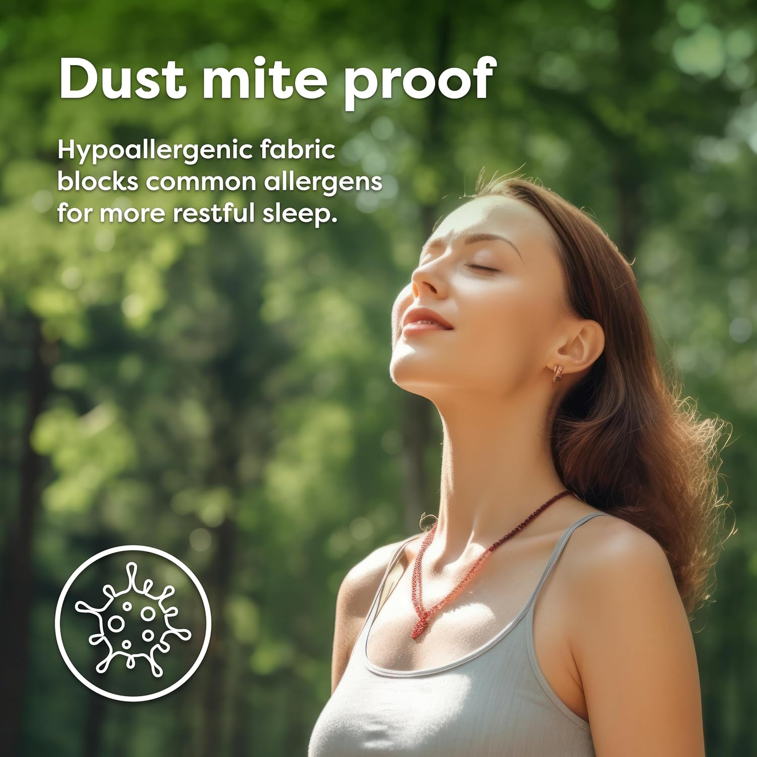 HOSPITOLOGY PRODUCTS Mattress Encasement - Zippered Bed Bug Dust Mite Proof Hypoallergenic - Sleep Defense System - Queen - Waterproof - Stretchable - Standard 12" Depth - 60" W X 80" L image number 6