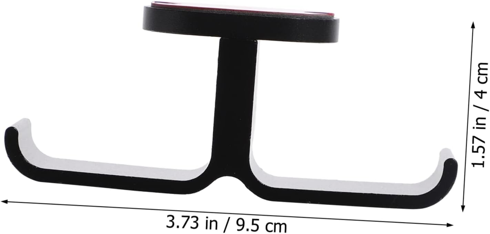 STOBOK under Desk Headphone Stand Dual Headset Hook with Rugged Construction Adhesive Screw Fixing for Home Office and Internet Cafes Space Saving Design image number 6