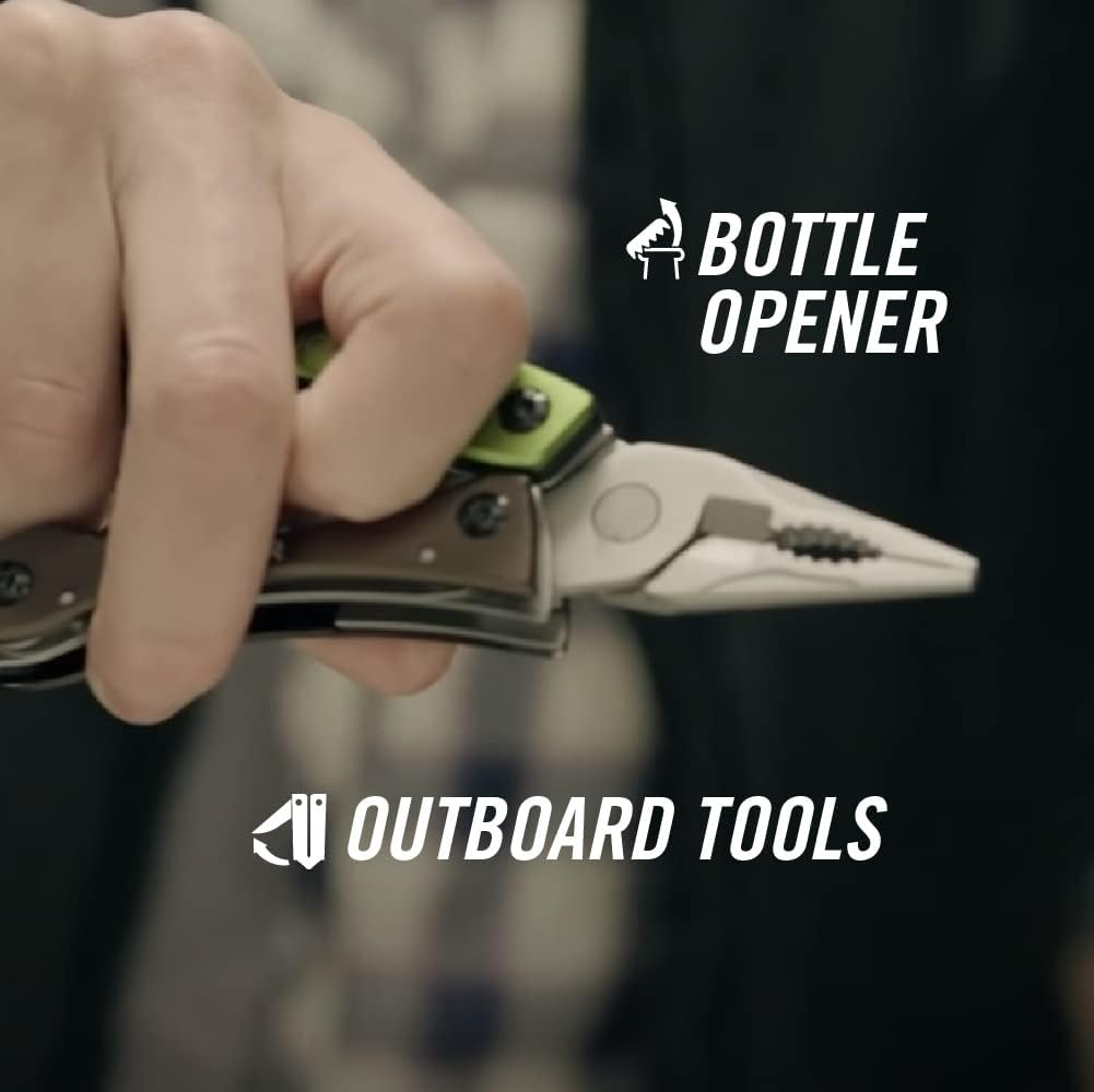 Gerber Gear Crucial Multitool EDC Pocket Knife with Needle Nose Pliers and Clip, Blue image number 5