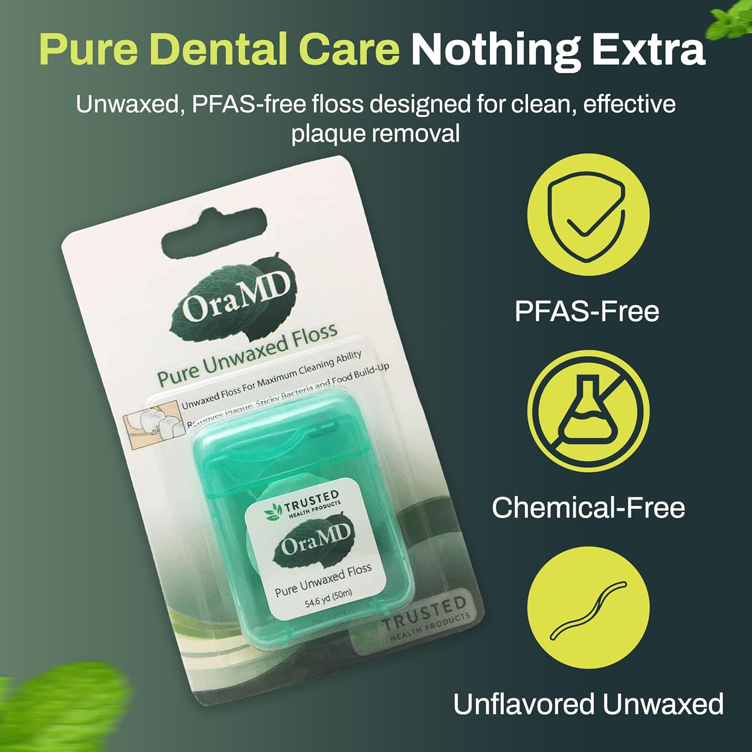Oramd Pure Unwaxed Dental Floss 6 Pack image number 5