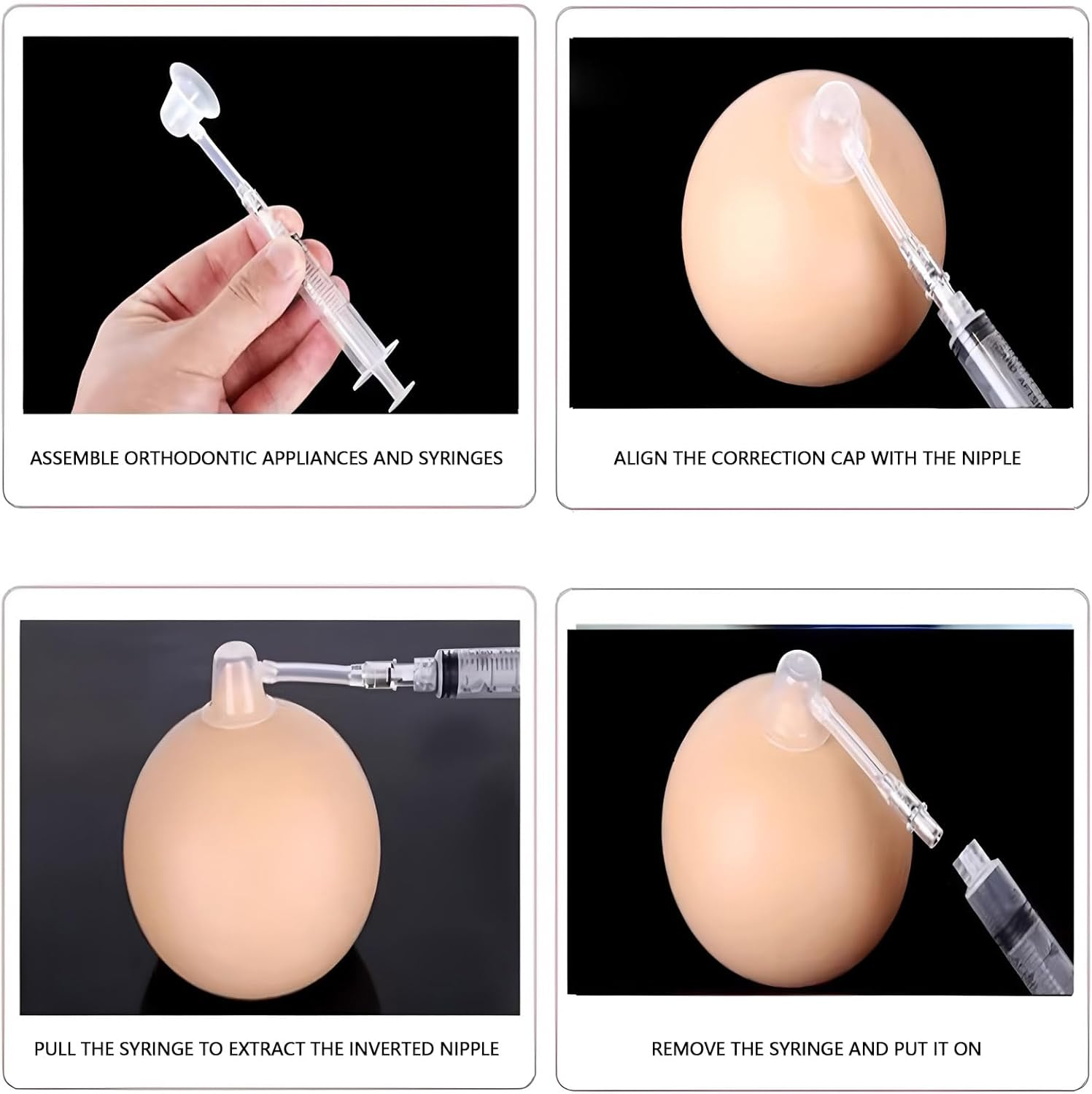 Nipple Corrector - 6PC Inverted Nipple Puller & Suction Corrector for Flat/Retracted Nipples, Breastfeeding Aid & Treatment(Comes with a Storage Box) image number 2