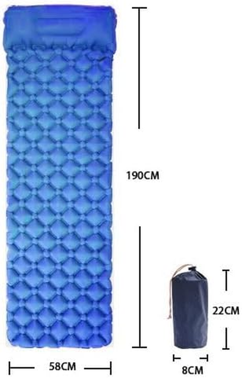 Camping Mattress Sleeping Mat Air Bed Pad Single with Foot Pump image number 2