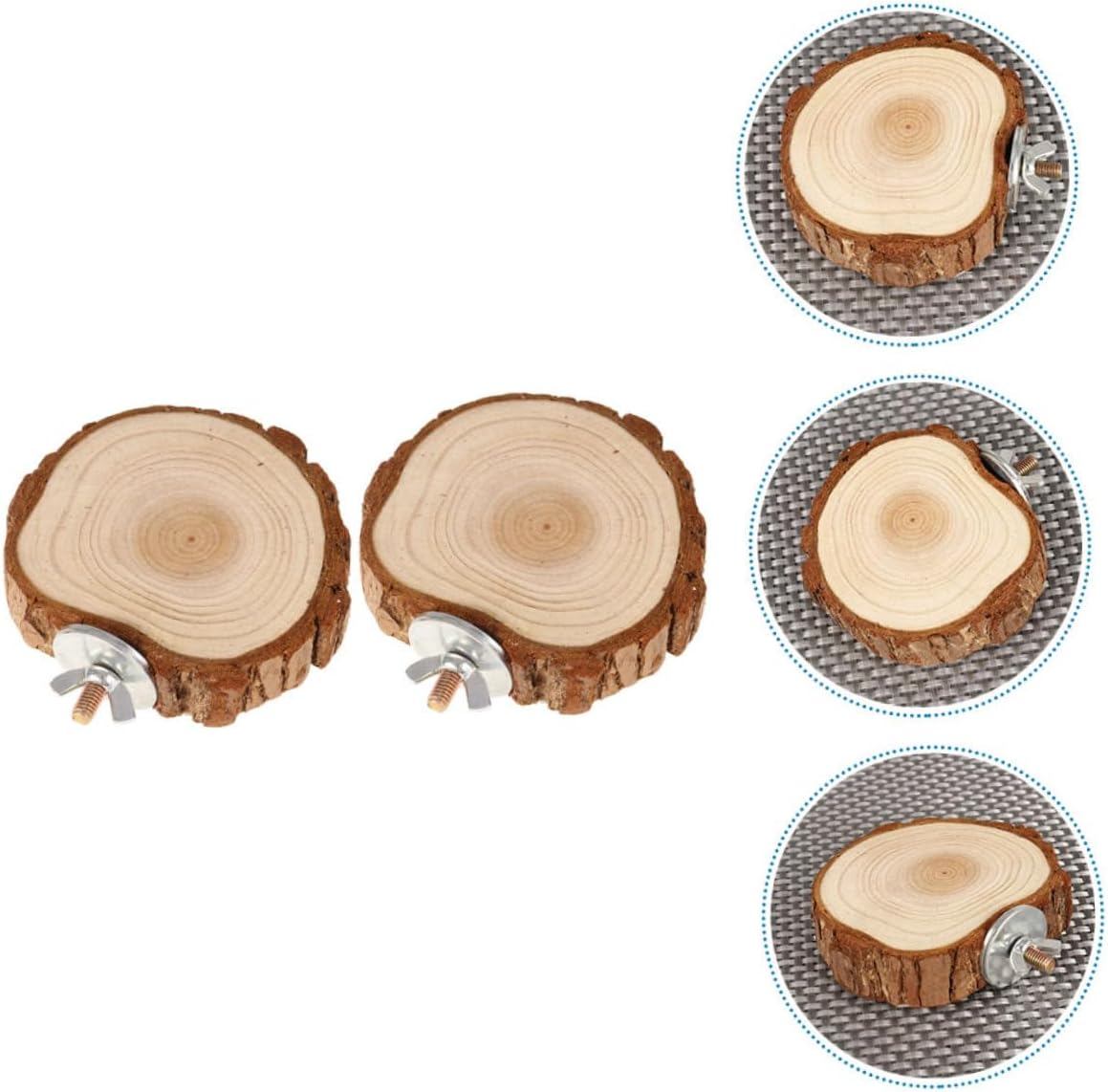 Hohopeti 2Pcs Bird Toys Bird Platforms Parrot Decoration Guinea Pig Hutch Gym Plaything