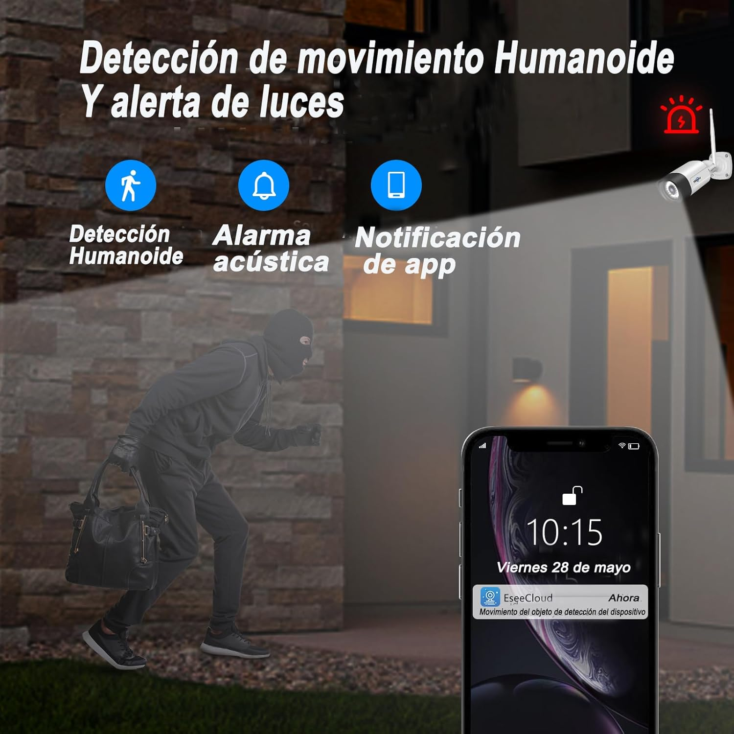 【Wireless Pro,Plug & Play】 Hiseeu 2.5K 5MP Wifi Security Camera System Outdoor,Expandable 16CH 8MP NVR, 1TB Hdd,Spotlight,2 Way Audio, IP66 Waterproof, Motion Alert, DC Power Plug-In, 24/7 Recording image number 1