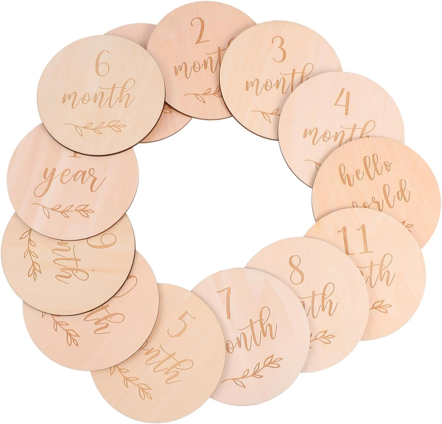 13Pcs Practical Monthly Growth Recording Cards Born for Photography Props image number 4