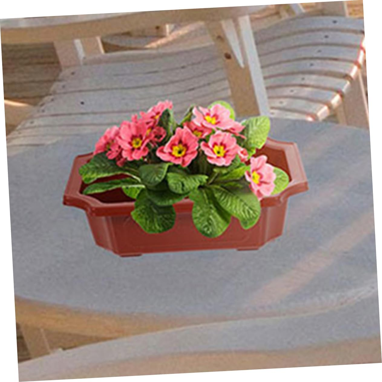 TOYZFRIENDY 5Pcs Rectangular Drainable Flowerpot Breathable for Gardening and Fern Pots Decorative and Space-Saving Design image number 1