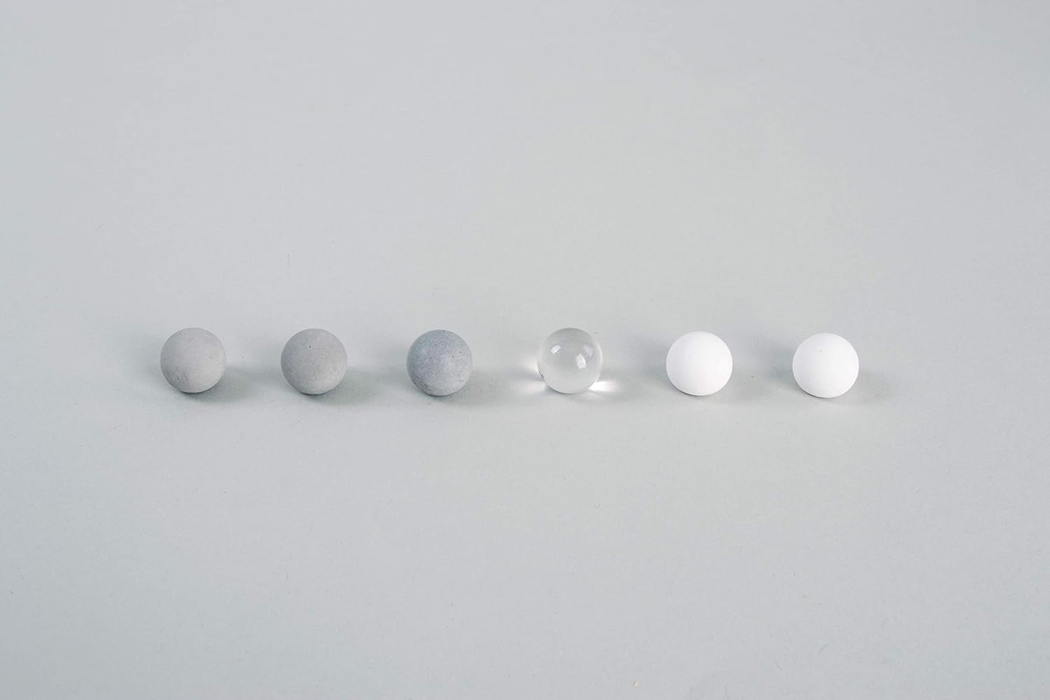 Rayher 35043000 Silicone Casting Mould for Jewellery Making, Casting Tray with 6 round Bead Shapes for Concrete, Plaster of Paris, Resin, Wax and Soap, Diameter 16 Mm, White image number 4