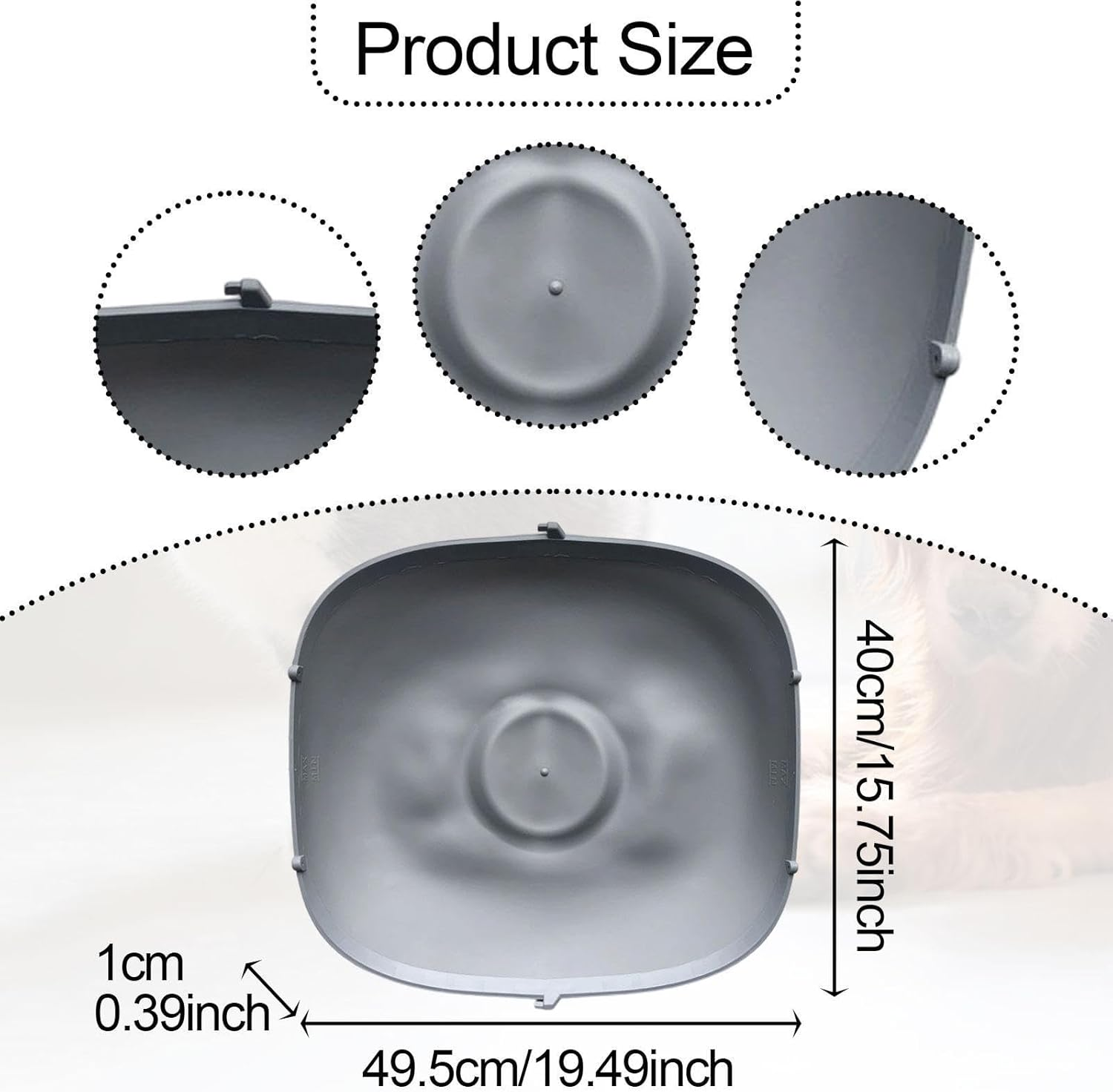 Perfk Silicone Litter Pad for Automatic Cat Litter Box Easy to Clean Waterproof Replacement anti Bite Leakproof,Anti Scratch Parts image number 1