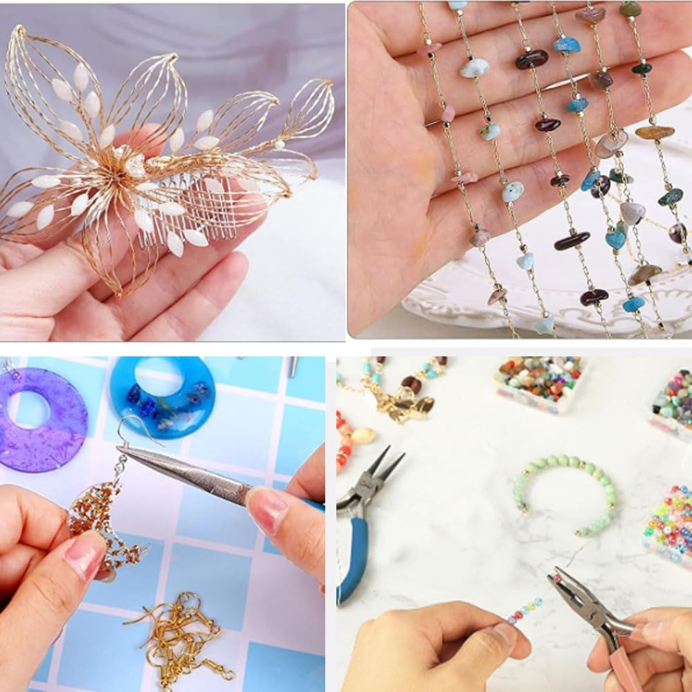 Armastuse 6 Pcs Jewelry Making Pliers Tools with Needle Nose Pliers/Chain Nose Pliers, round Nose Pliers and Wire Cutter for Jewelry Repair, Wire Wrapping, Crafts and Jewelry Making Suppli image number 1