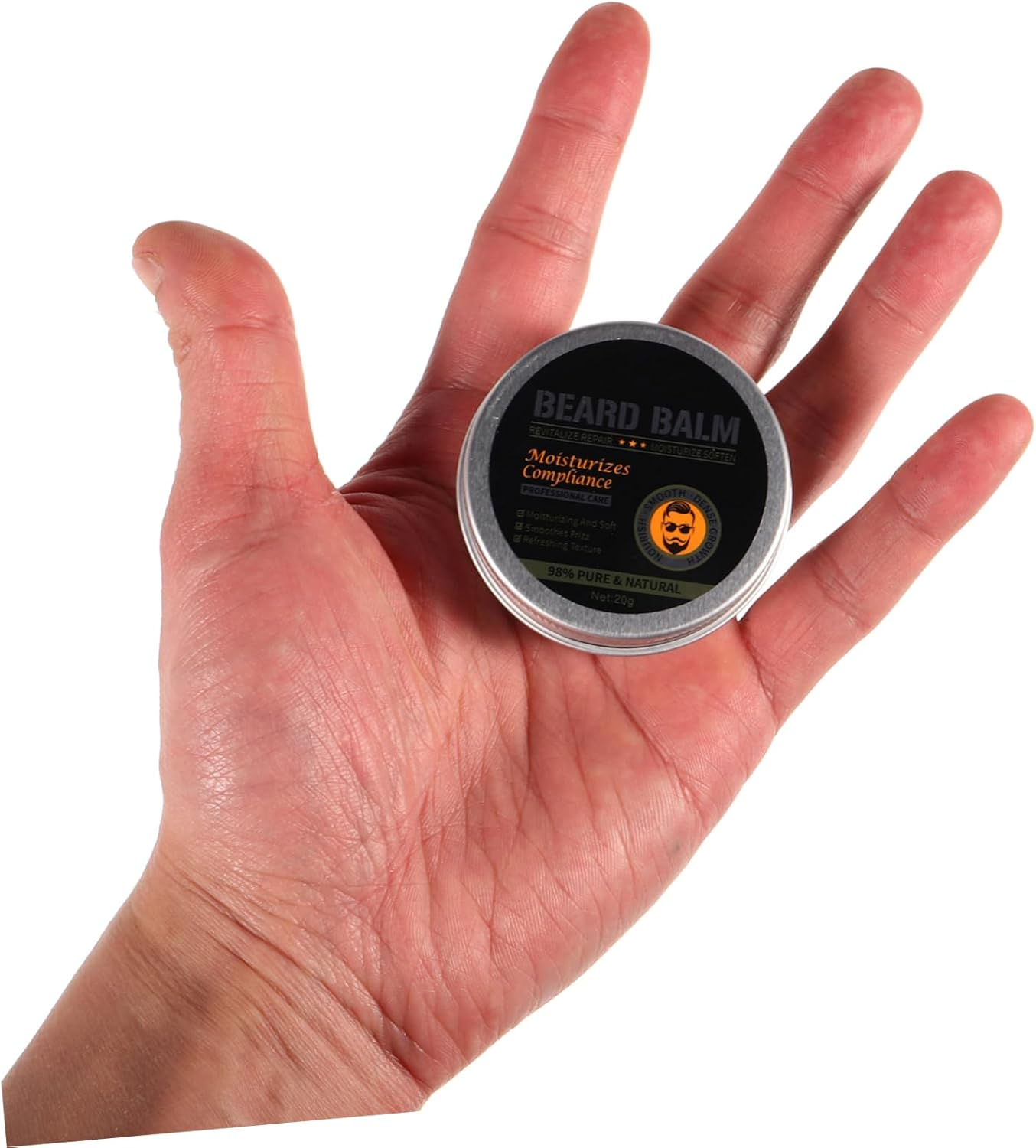 Mikinona Men'S Beard Care Balm Beard Conditioner Moisturizer for Softening Grooming image number 3