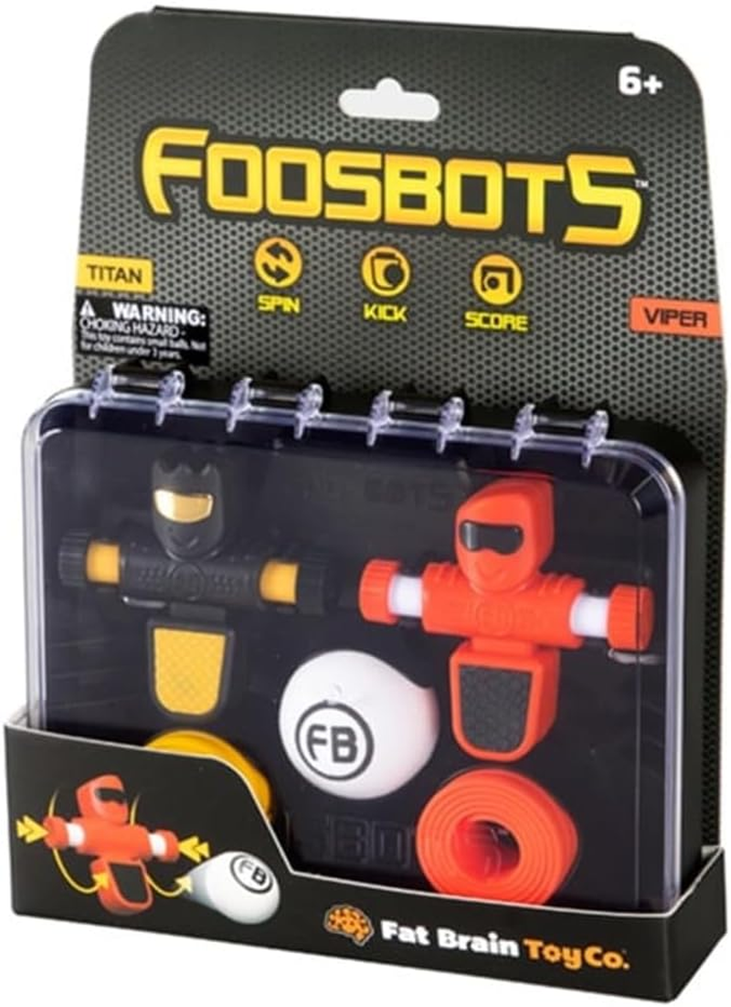 Tomy Fat Brain Toys Foosbots Pack of 2 - the Football-Themed, Fast-Paced Table Game for 2 Players for Children from 6 Years - Fun Football Gift - Ideal for Football Fans and Families image number 4