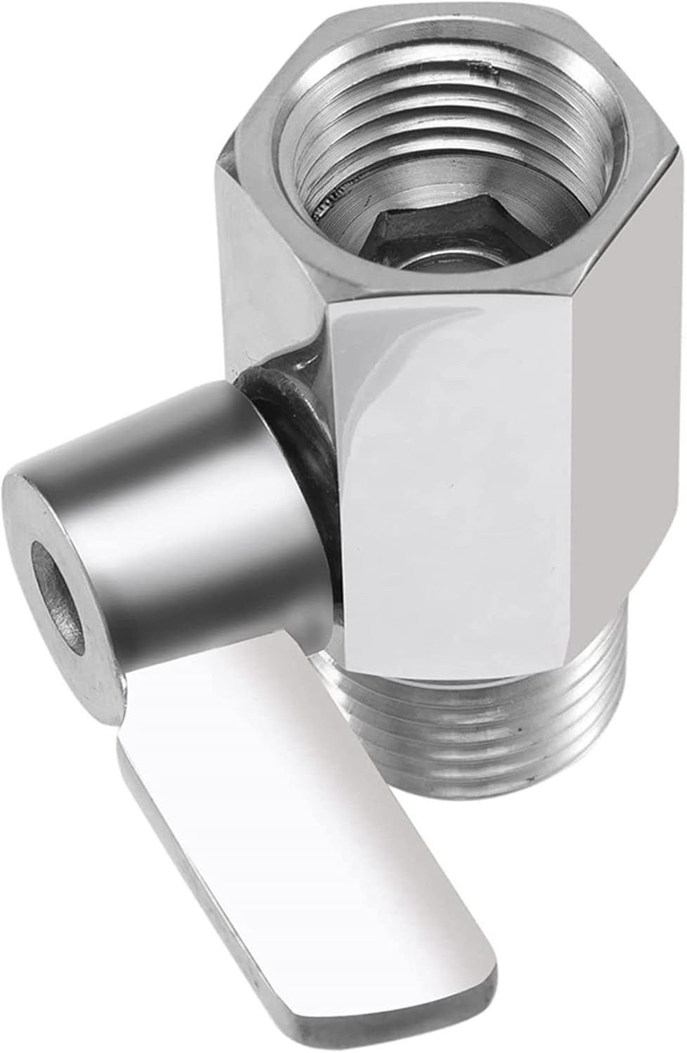 Shower Shut off Valve, 304 Stainless Steel Mini Ball Valve NPT Thread(1/2Inch Male X 1/2Inch Female),2 Pack