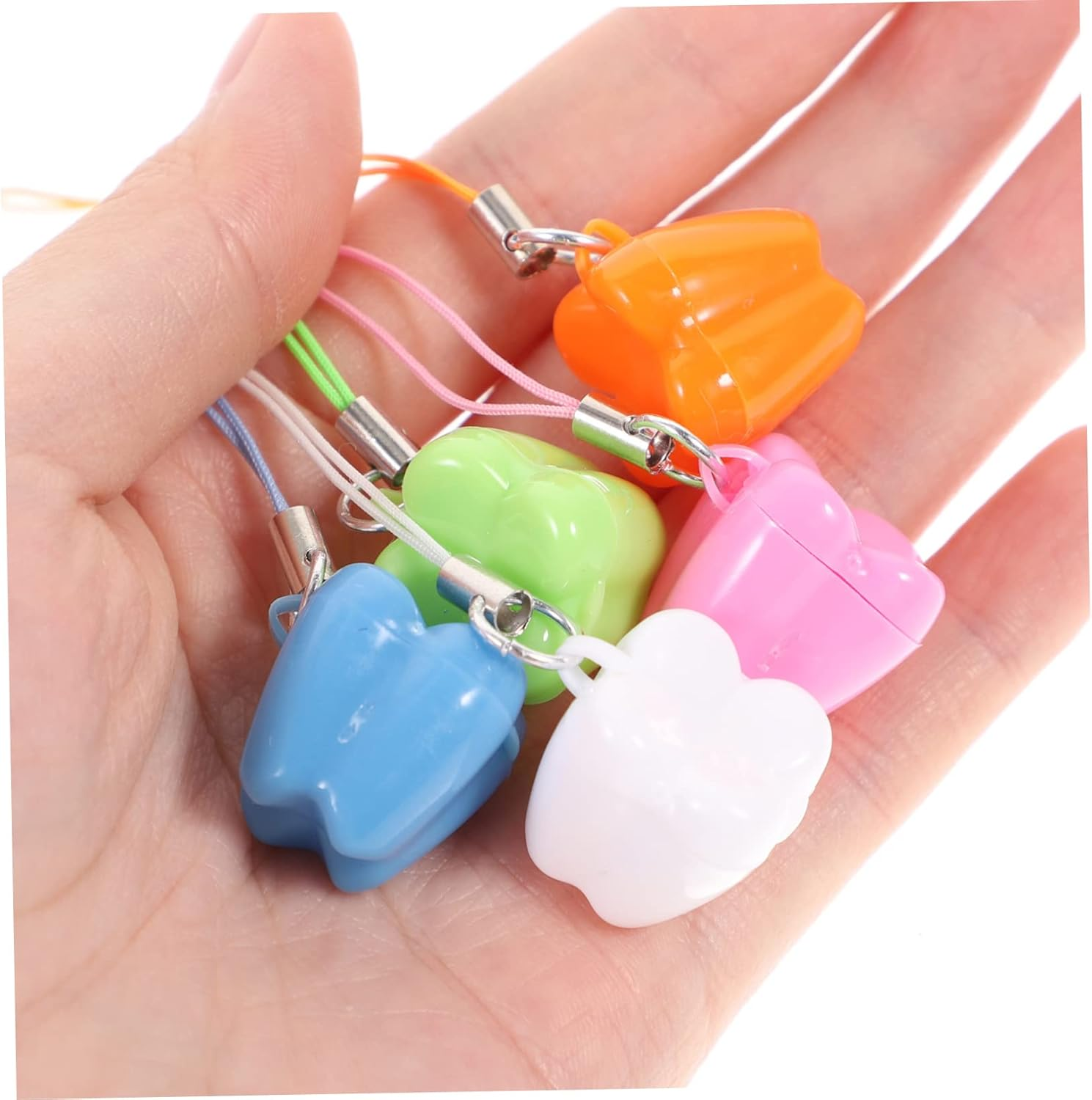 50Pcs Baby Teeth Keepsake Box Small Tooth Storage Organizer for Children Lovely Organizer Case Suitable for Baby Memory Preservation Random Color