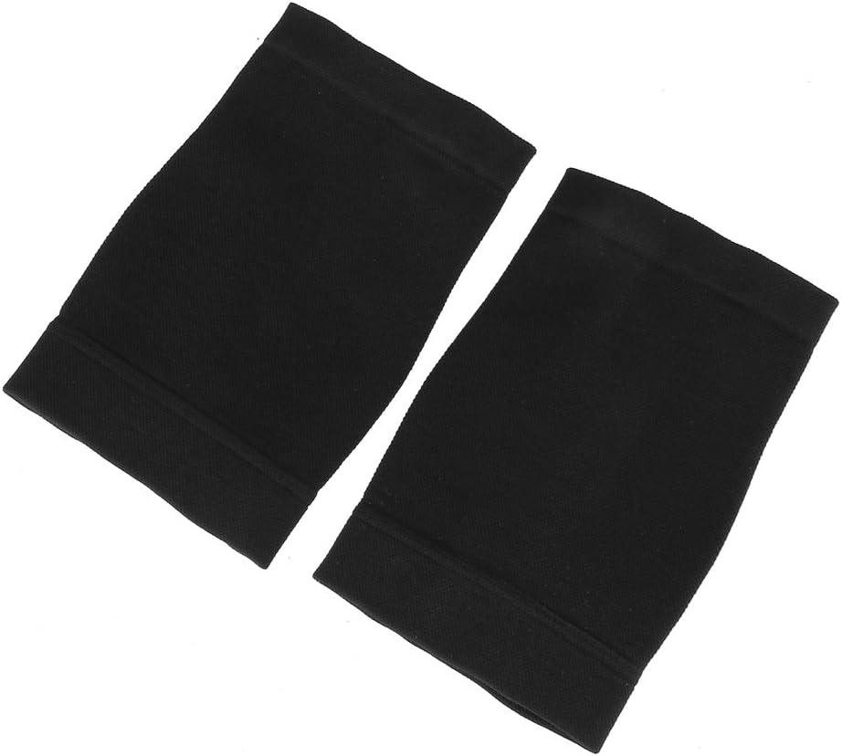 Beauty7 2 Pieces Black Color Ink Armor Premium Forearm Compression Tattoo Cover up Sleeve UV Protection M No Slip Gripper