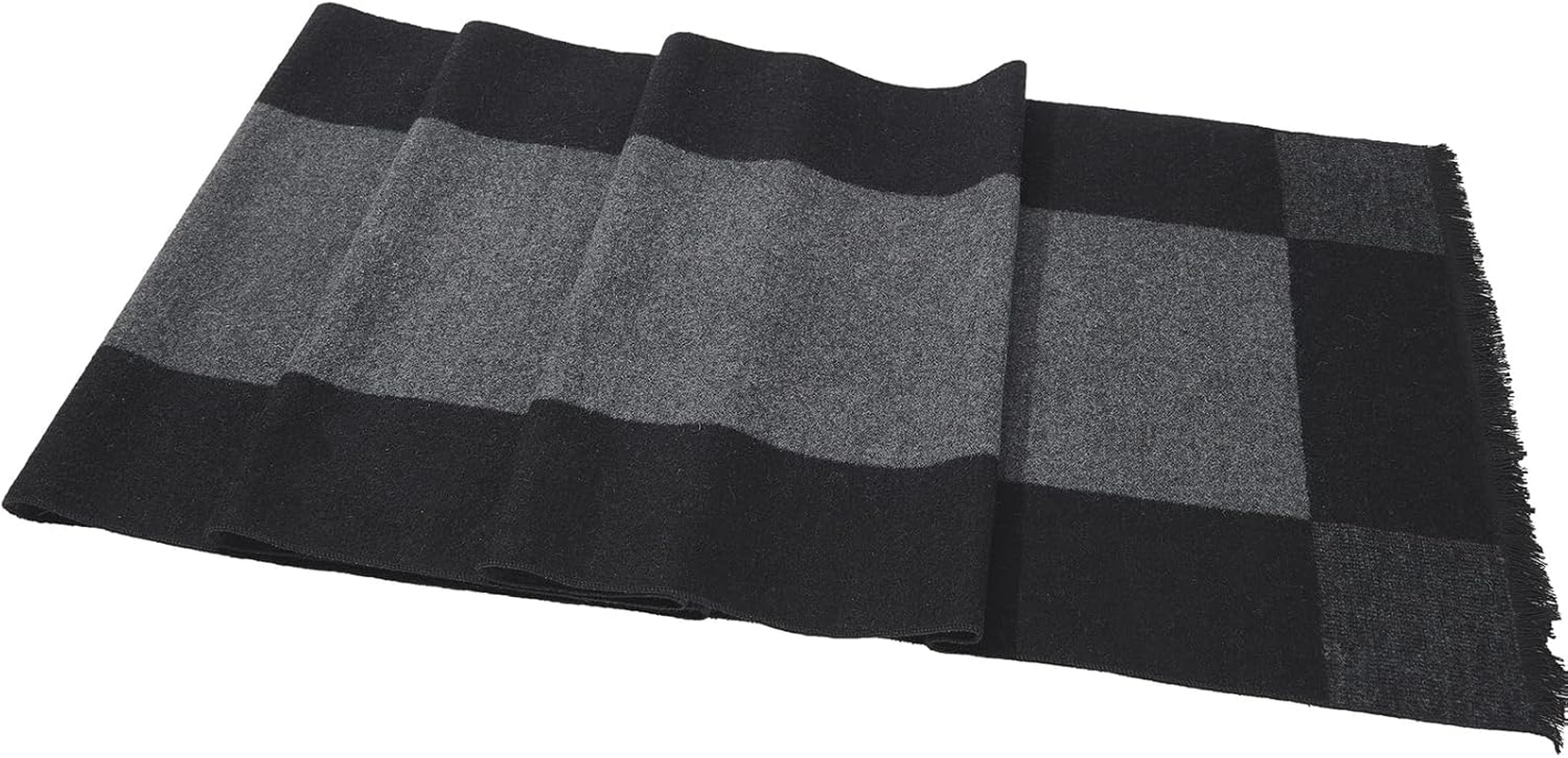 American Trends Men'S Winter Wool Scarf Plaid Tassel Scarf for Fall and Winter Long Soft Knit Fashion Classic Neck Scarves