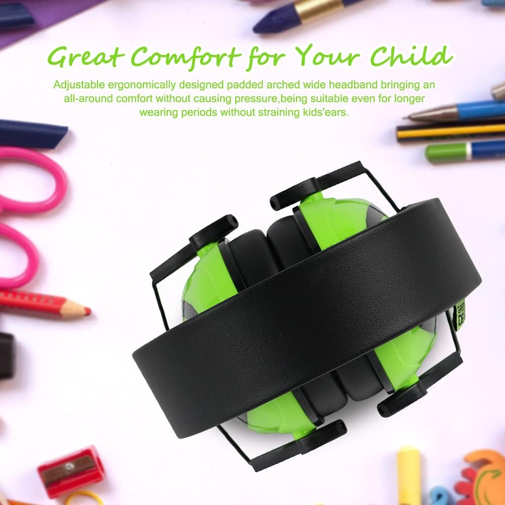 Kids Ear Protection Ear Muffs Age 1-16 Low Profile 27Db Noise Cancelling Hearing Protection Sensory Headphones for Autism Kid image number 6