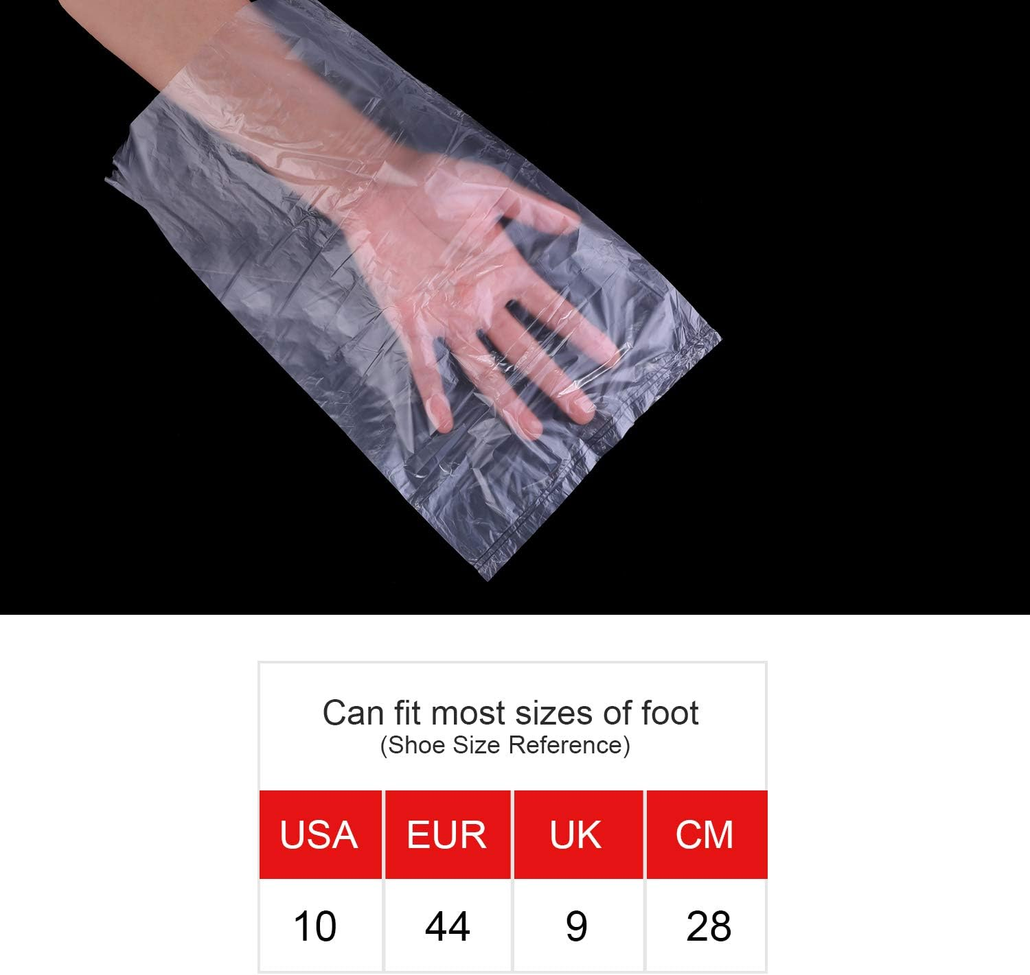 Sumind Paraffin Wax Bags for Hands and Feet Disposable Paraffin Liners Bath Gloves Parafina Para Pies Y Manos Plastic Bags for Parafina Wax Machine Treatments image number 2