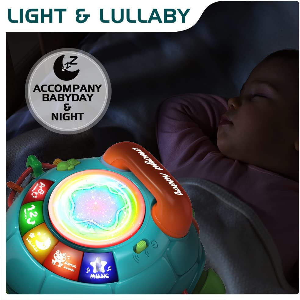 Baby Toys 6 to 12 Months, Musical Turtle Crawling Baby Toys for 12-18 Months, Early Learning Educational Toy with Light & Sound, Birthday Toy for Infant Toddler Boy Girl 7 8 9 10 11 Month 1-2 Year Old image number 4
