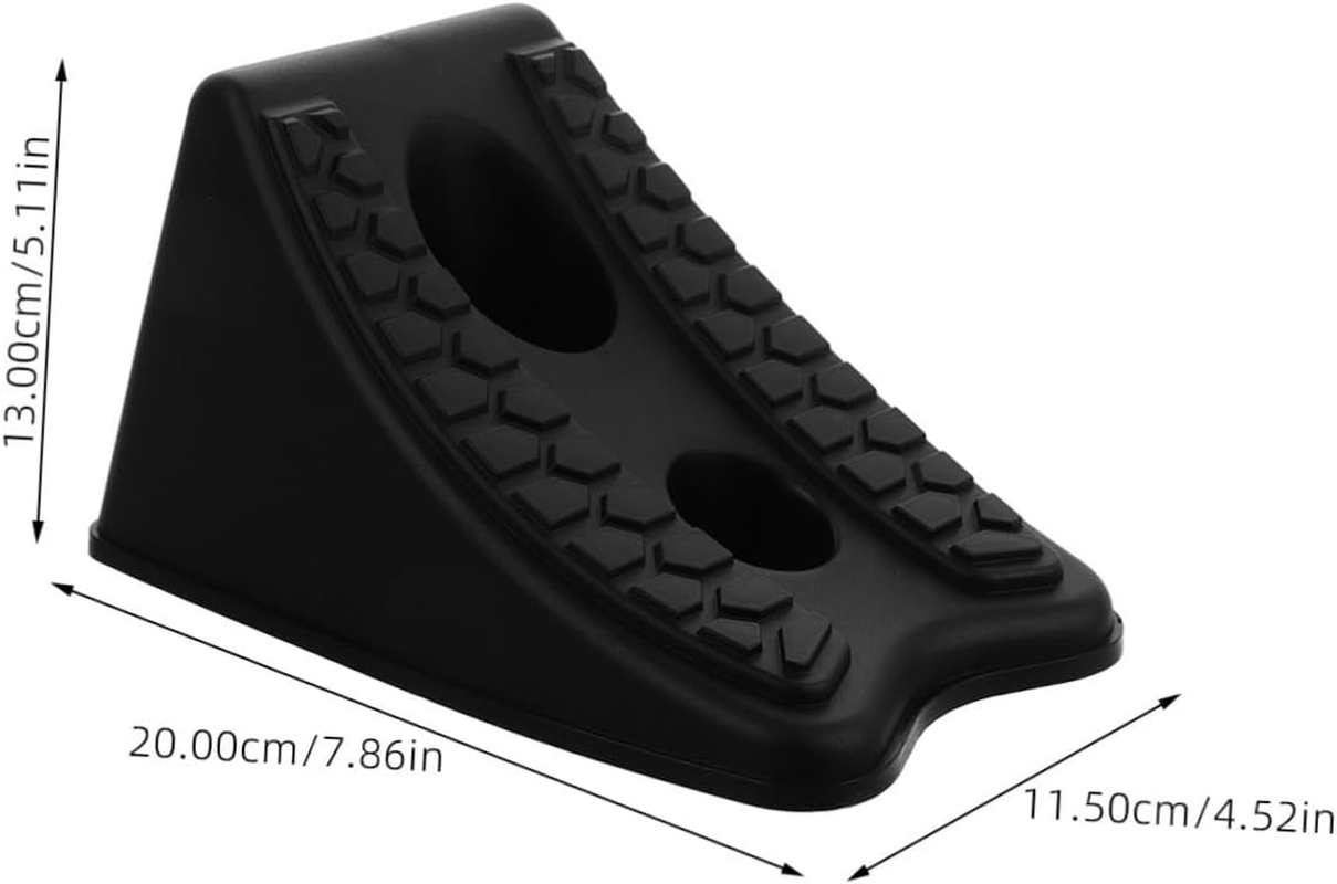 VALICLUD Heavy Duty Car Wheel Chocks Rubber Tyre Stopper Blocks for Vehicles Suv Trailer Parking Anti-Slip Wheel Wedges Suitable for Outdoor and Off-Road Use image number 1