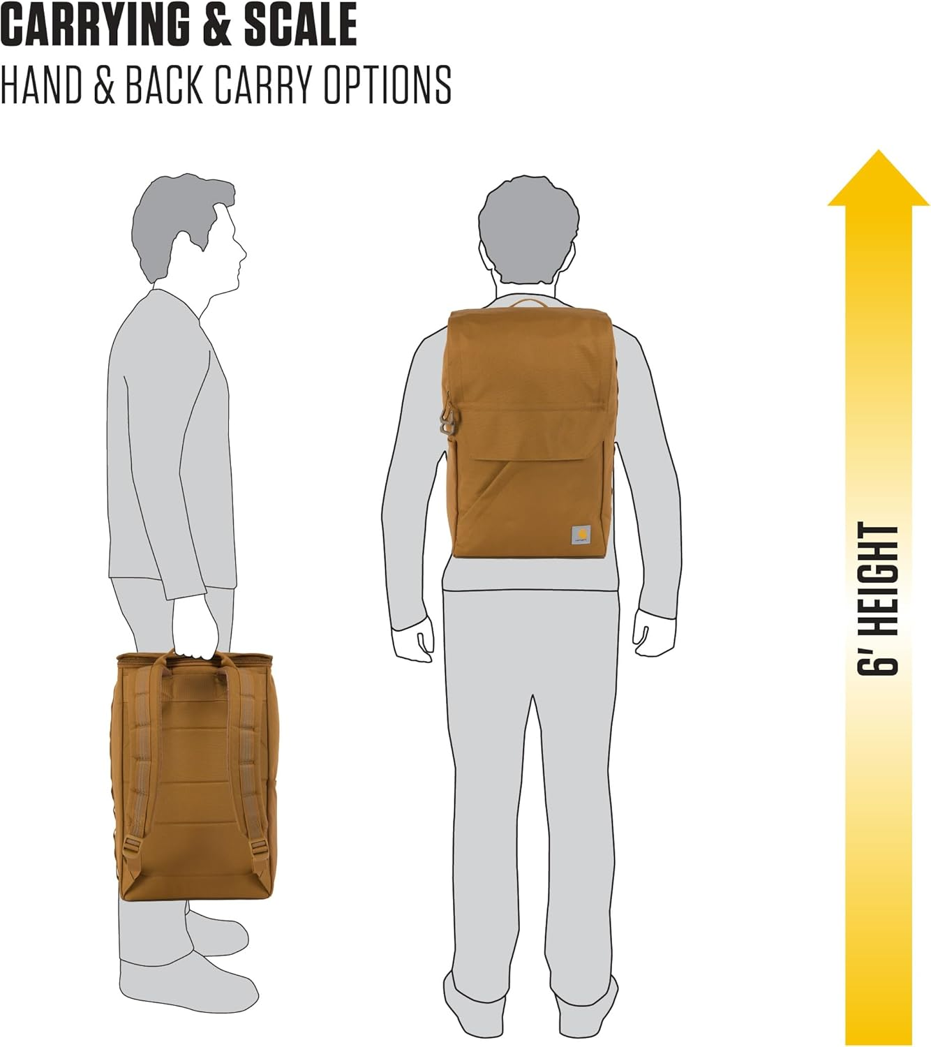 Carhartt 21L Top-Load Backpack - Black image number 5