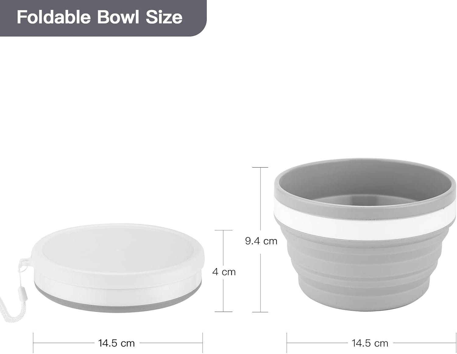 Foldable Mess Kit, ISFORU Portable Collapsible Camping Cups Bowls with Cutlery Set, Microwave Oven Available Food Grade Silicone for Travel Outdoor Hiking and Picnic for 1 image number 6