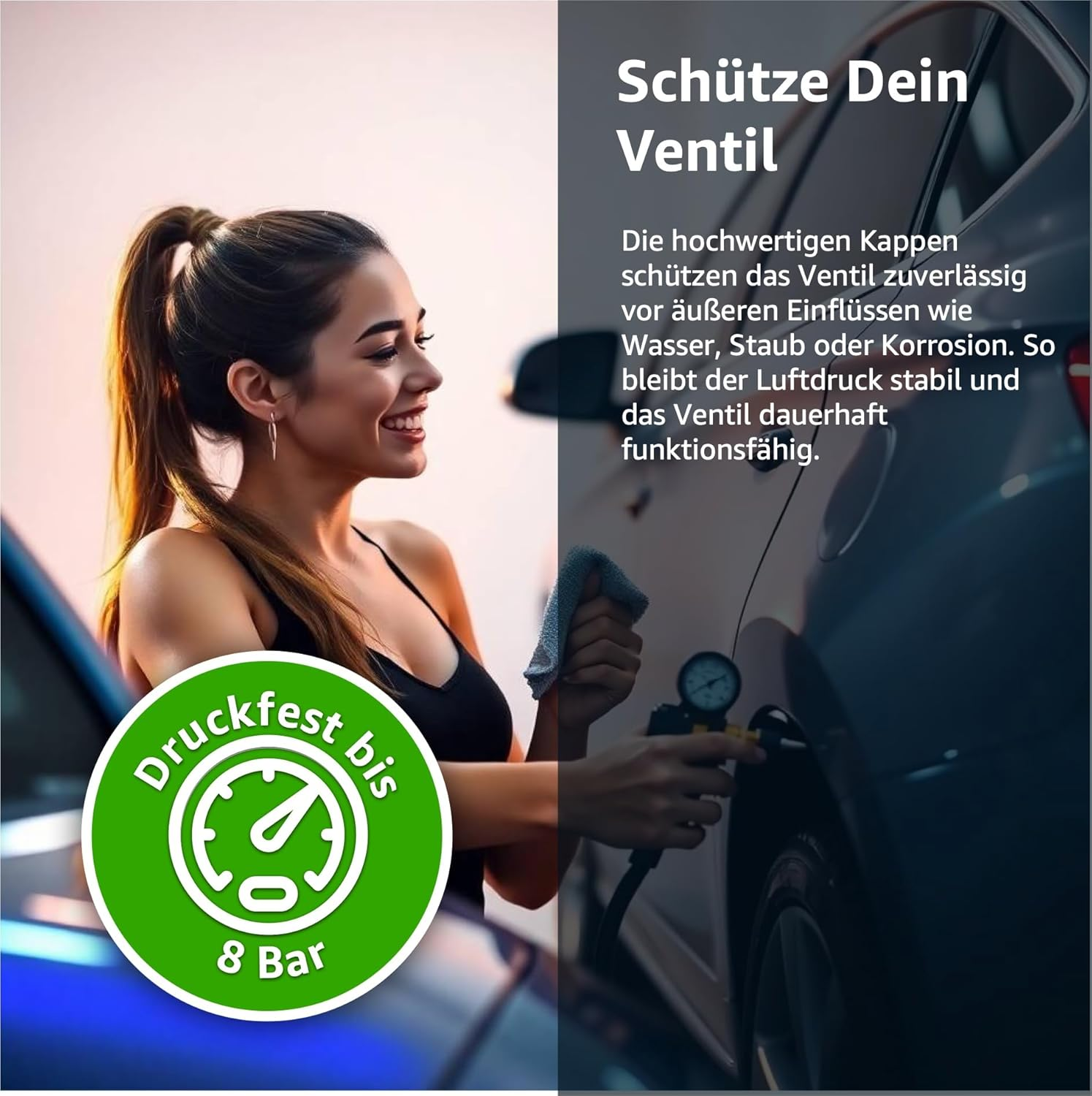 8 Valve Caps Car Cap Car Valve Bicycle Valve Cover &ndash; Black Car & Motorcycle & Bicycle &ndash; Wheel & Tyre &ndash; Car Accessories image number 5