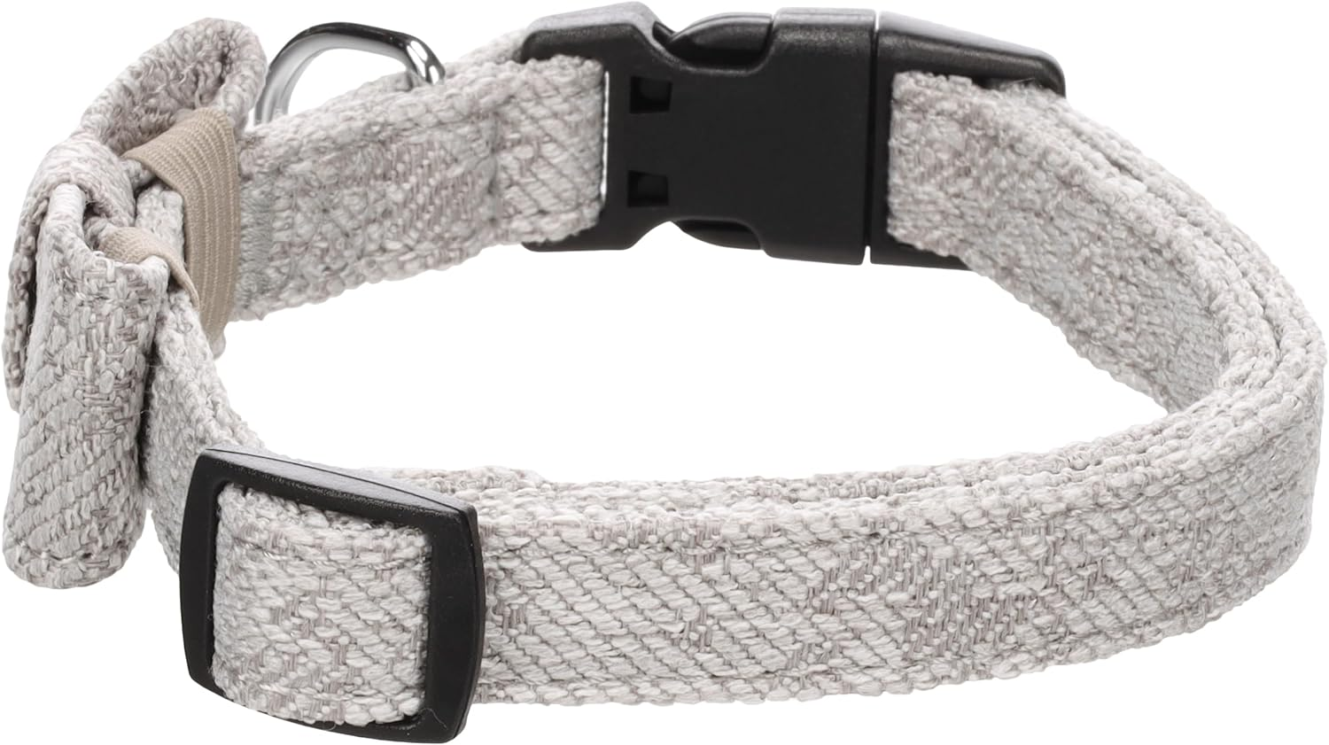 Flamingo Dog Collar with Bow Tie Nelson Grey S 30-45Cm 15Mm