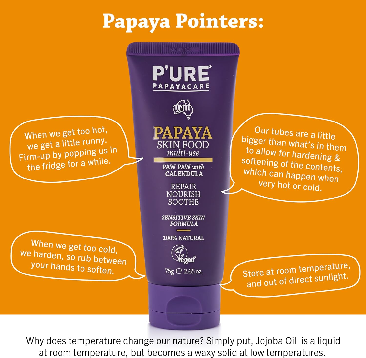 P'URE Papayacare Papaya Skin Food Multi-Use Body Cream 75 G image number 5