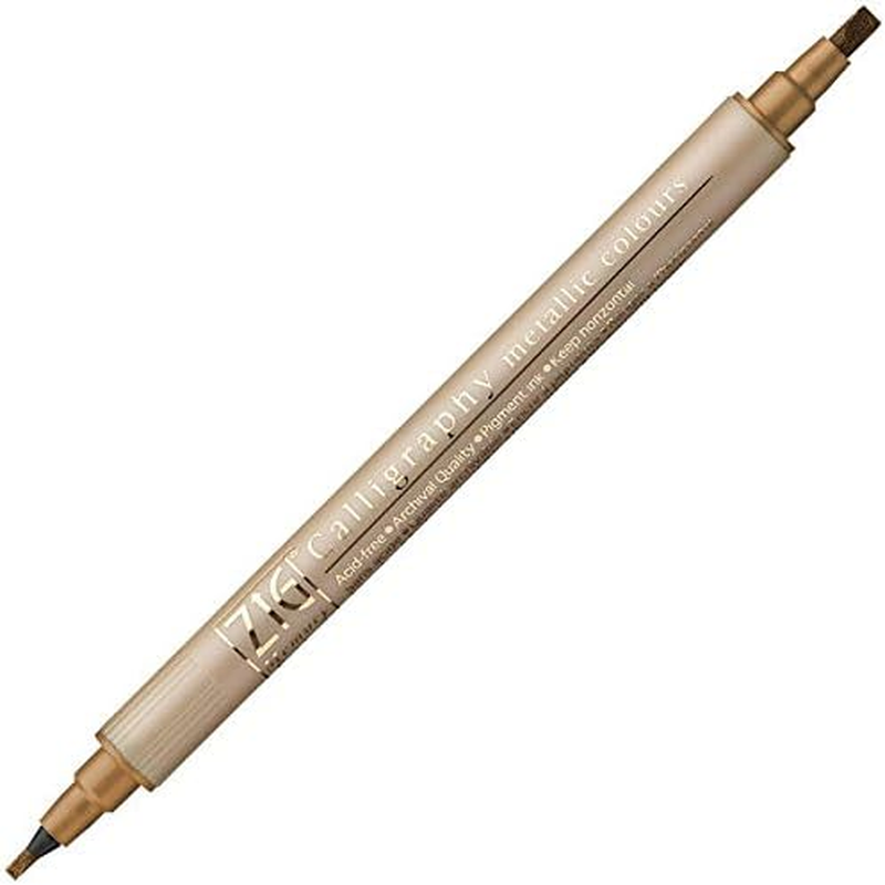Zig Memory System Calligraphy Marker Metallic Copper