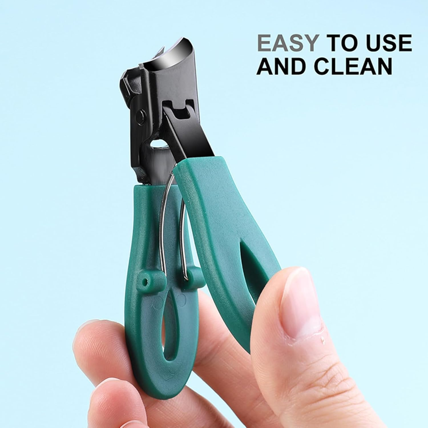 Ingrown Nail Clippers, Anti-Splash Large Opening Toe Nail Clippers, Heavy Duty Fingernail Trimmer Toenail Cutter Hand Care for Salon Household Travel Elderly Women Men Adults Kids image number 3