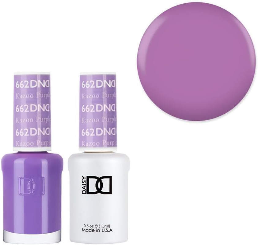 DND 662 Kazoo Purple - Daisy Collection Gel & Lacquer Duo 15Ml
