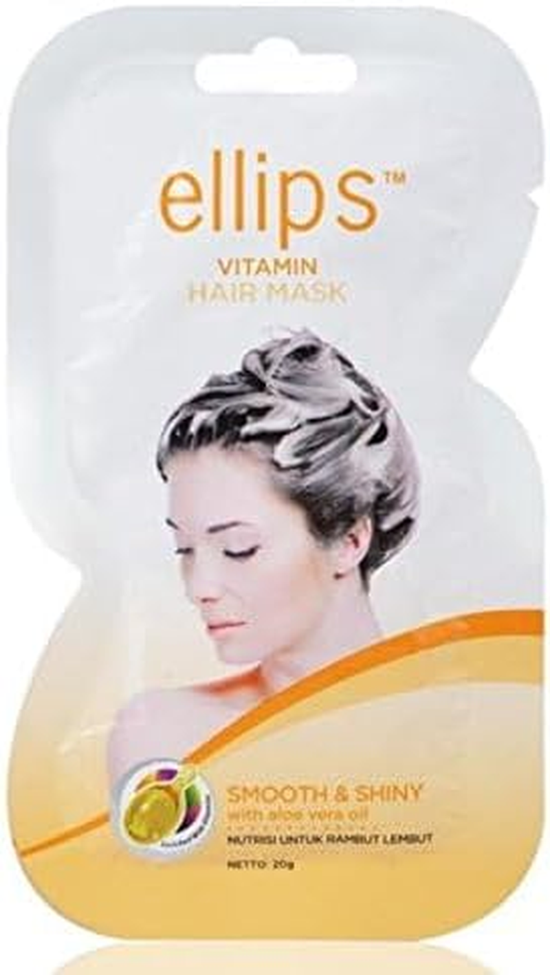 Ellips Hair Mask - Smooth & Shiny, 20 Gramme (Pack of 4) image number 4