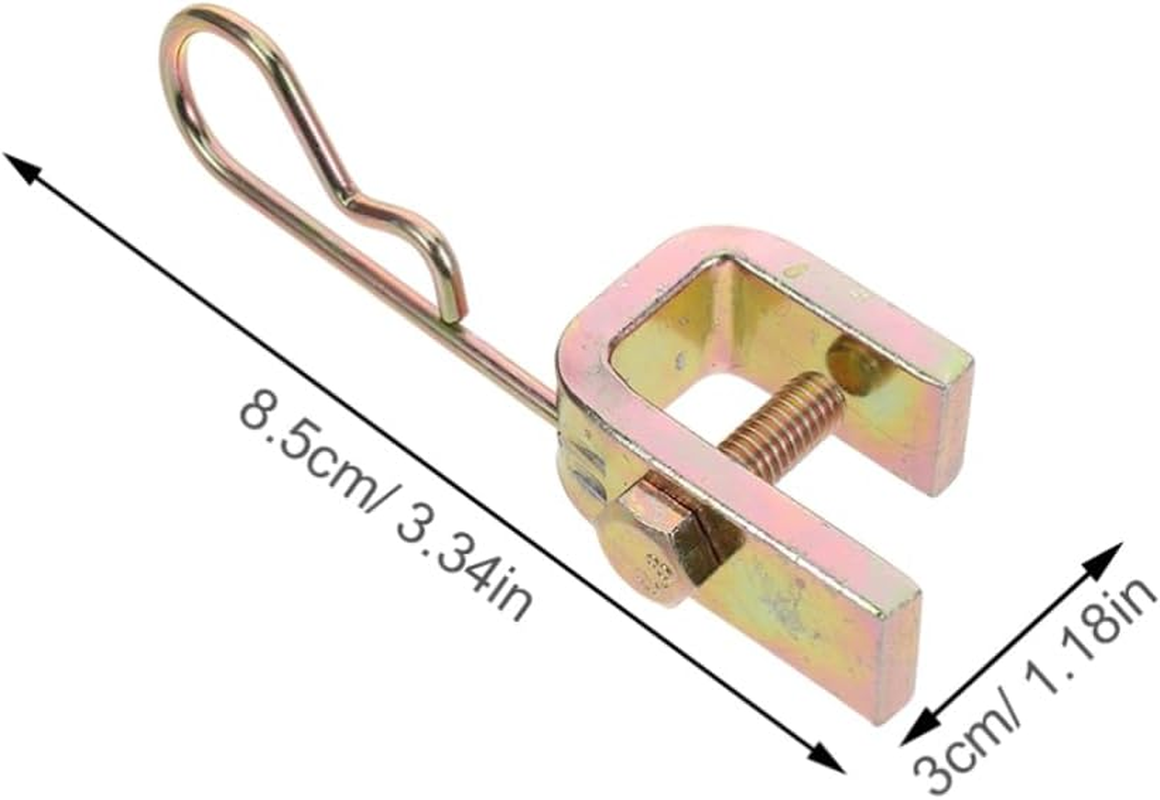 DINHEAROM 10Pcs Heavy Duty Iron Valve Stem Extender Clips for Trucks Cars Suvs Stable Dual Wheels Tire Valve Extension Holder Easy Attach Detach Air Leak Fixing Clamp image number 4